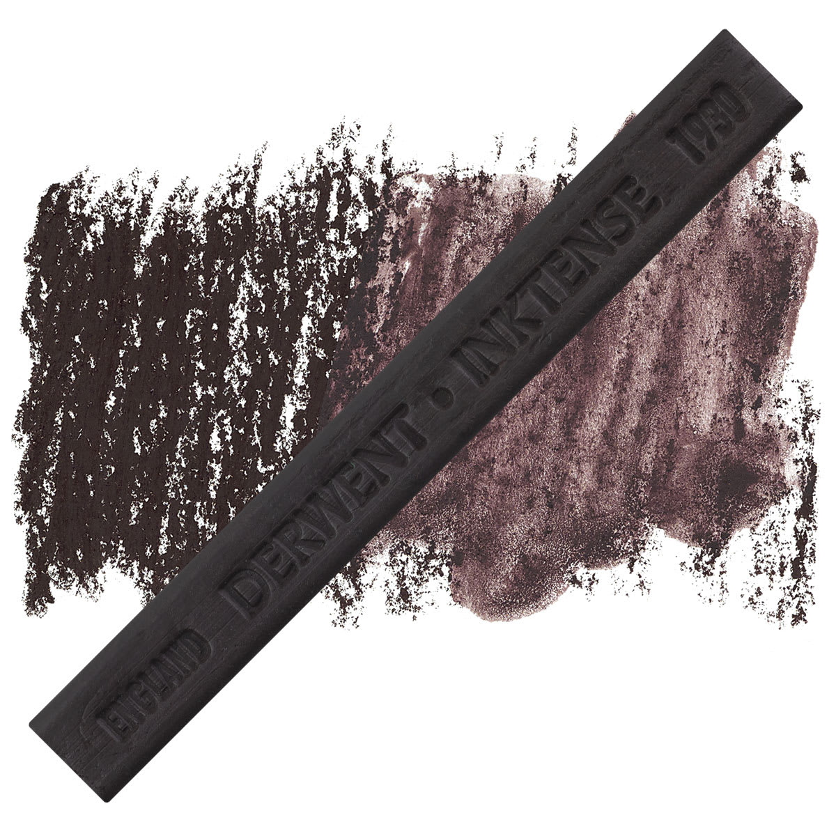 Derwent Inktense Block - Dark Chocolate block and swatch