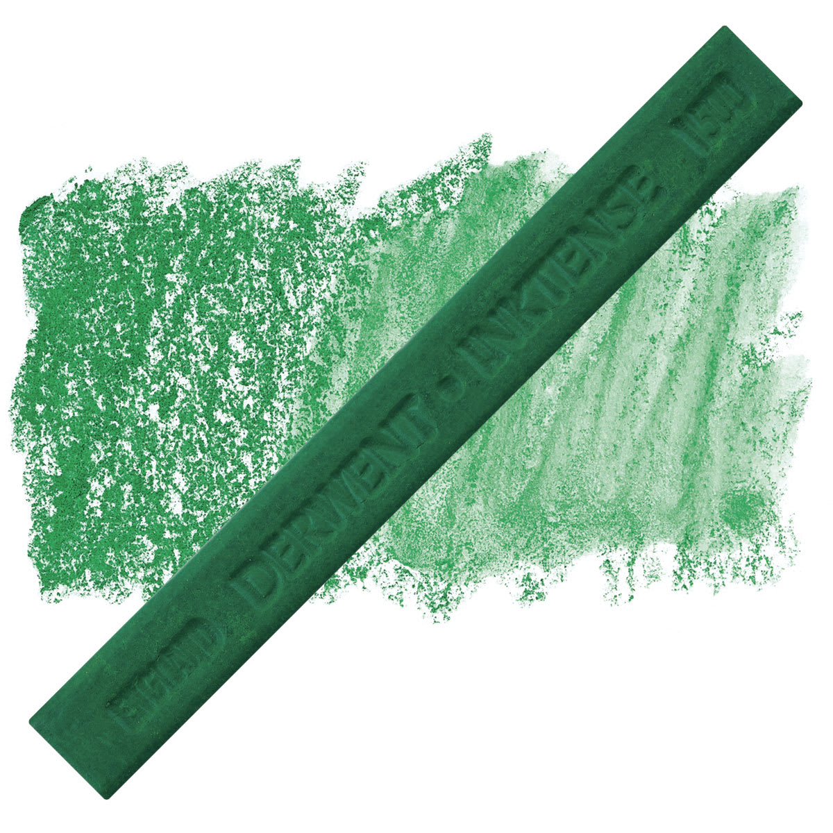 Derwent Inktense Block - Field Green block and swatch