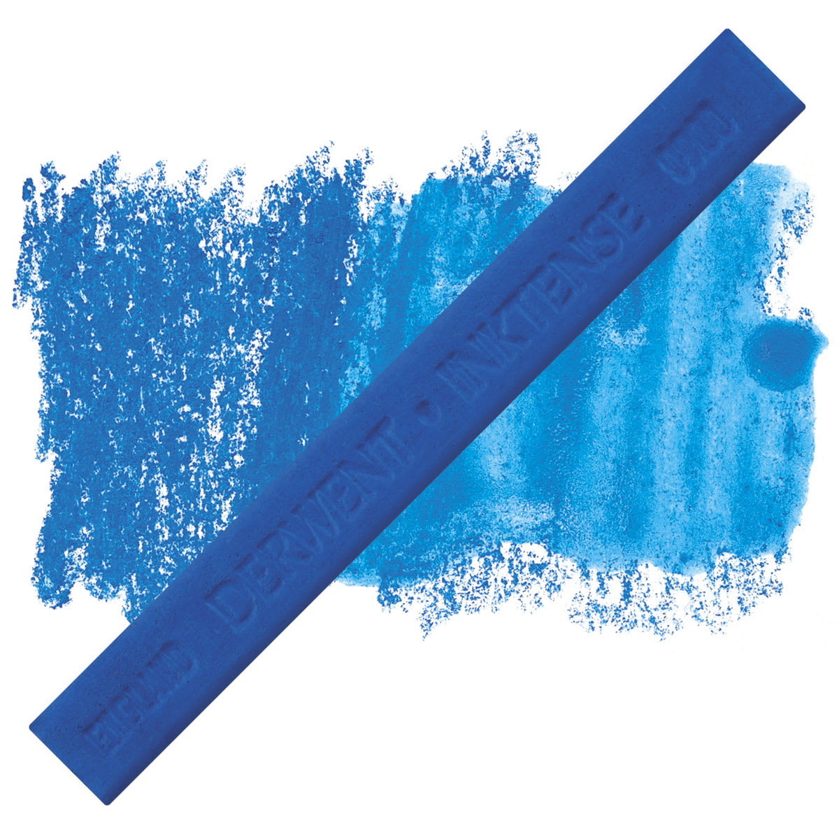 Derwent Inktense Block - Iris Blue block and swatch