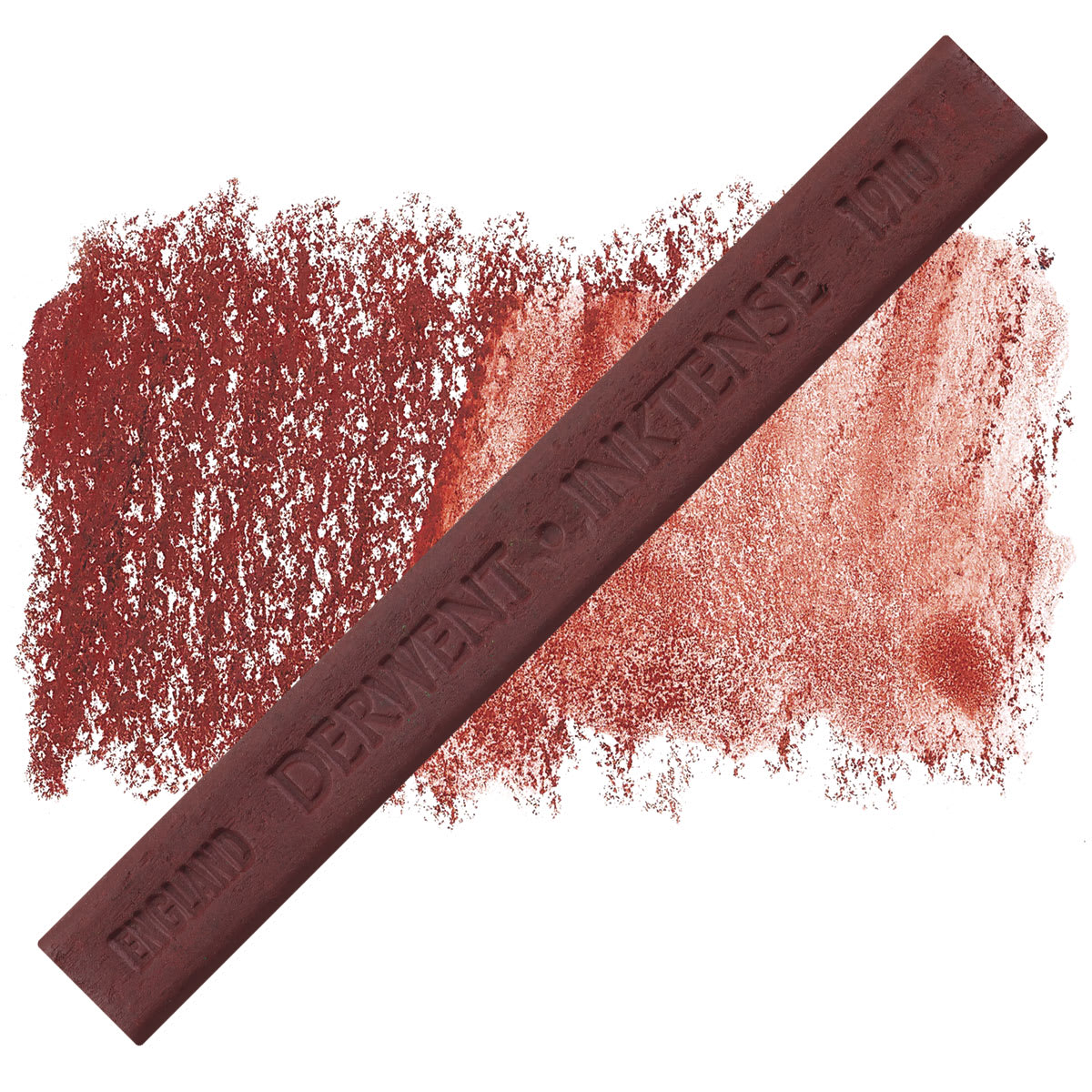 Derwent Inktense Block - Red Oxide block and swatch