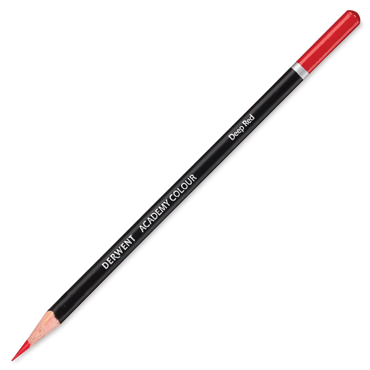 Derwent Academy Colored Pencil Set - single pink pencil shown at angle