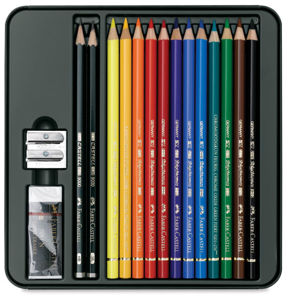 Polychromos and Castell 9000 Set