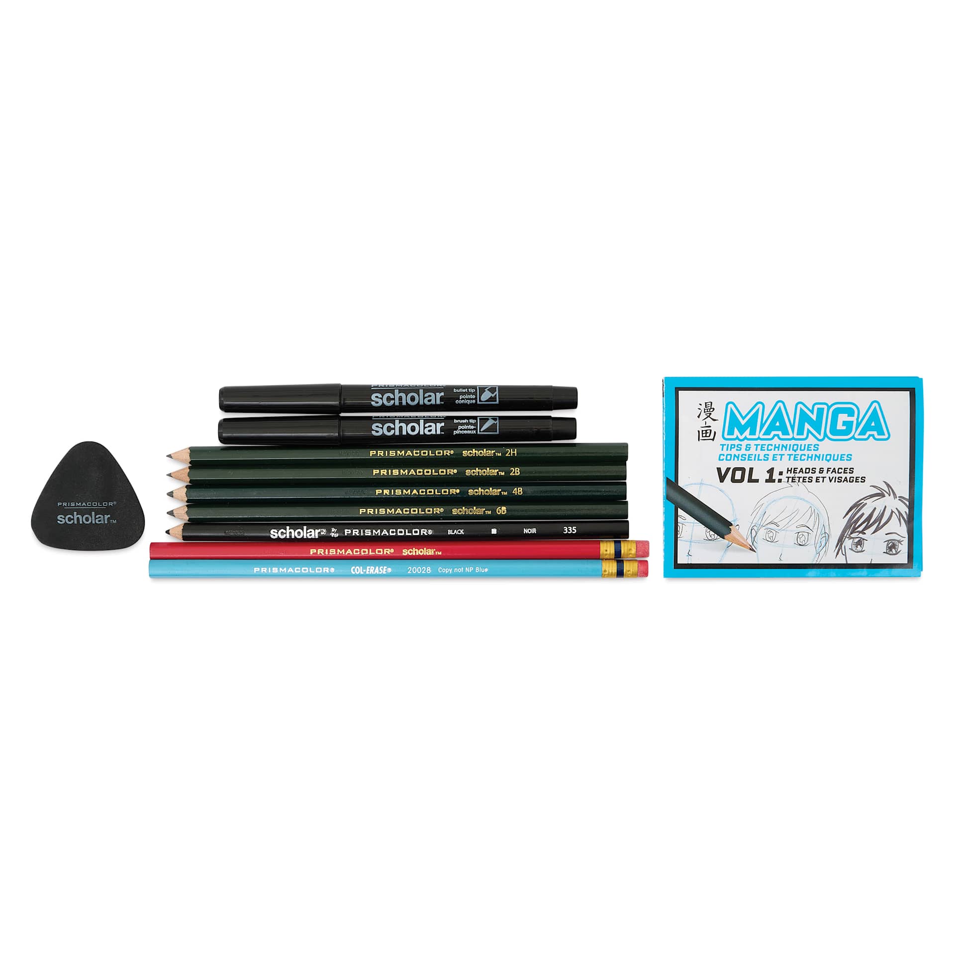 Prismacolor Scholar Manga Drawing Set - contents