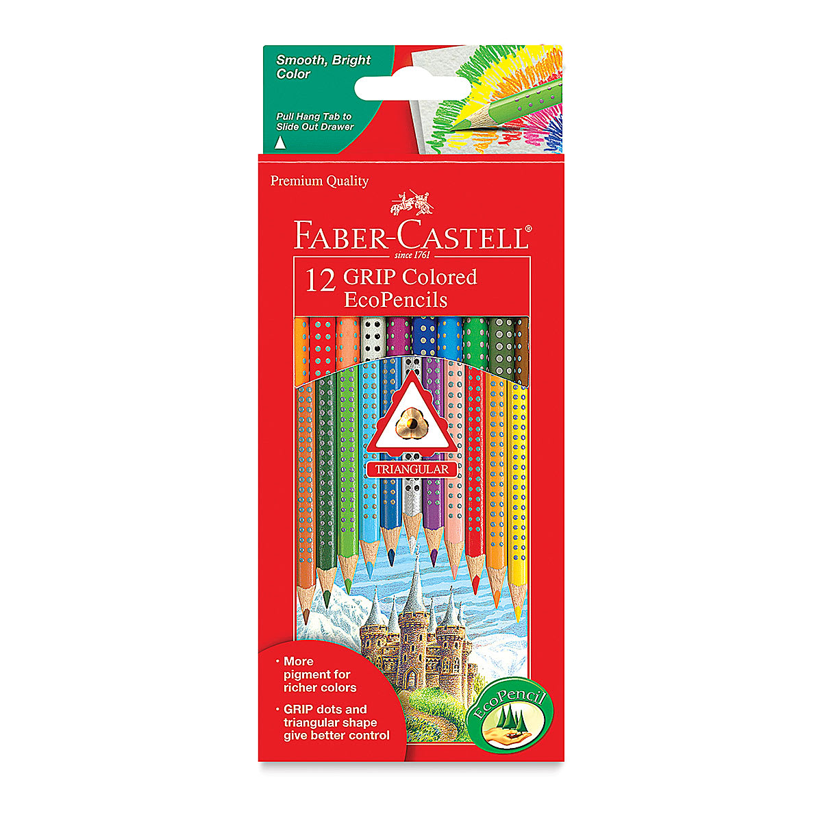 Faber-Castell Grip Colored EcoPencils - Set of 12, front of the packaging