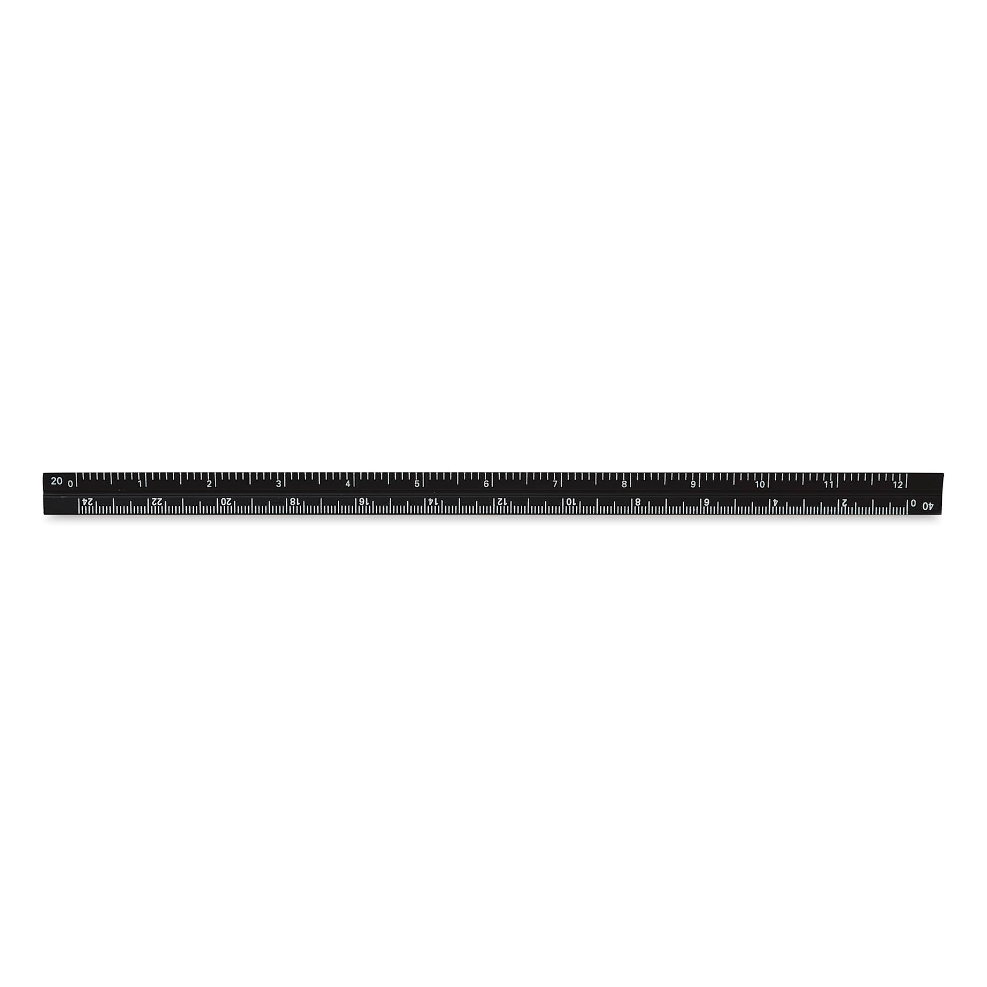 Alumicolor Pocket Scale - 6", Black, Engineering (side two)