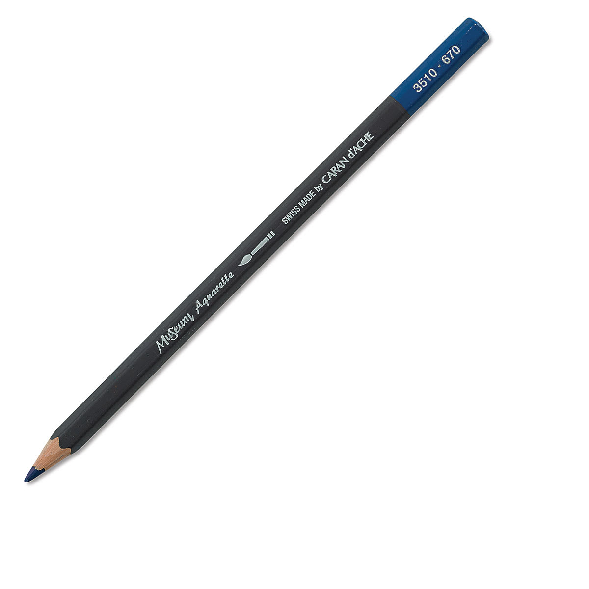 Caran D'Ache Museum Aquarelle Pencil - Permanent Blue