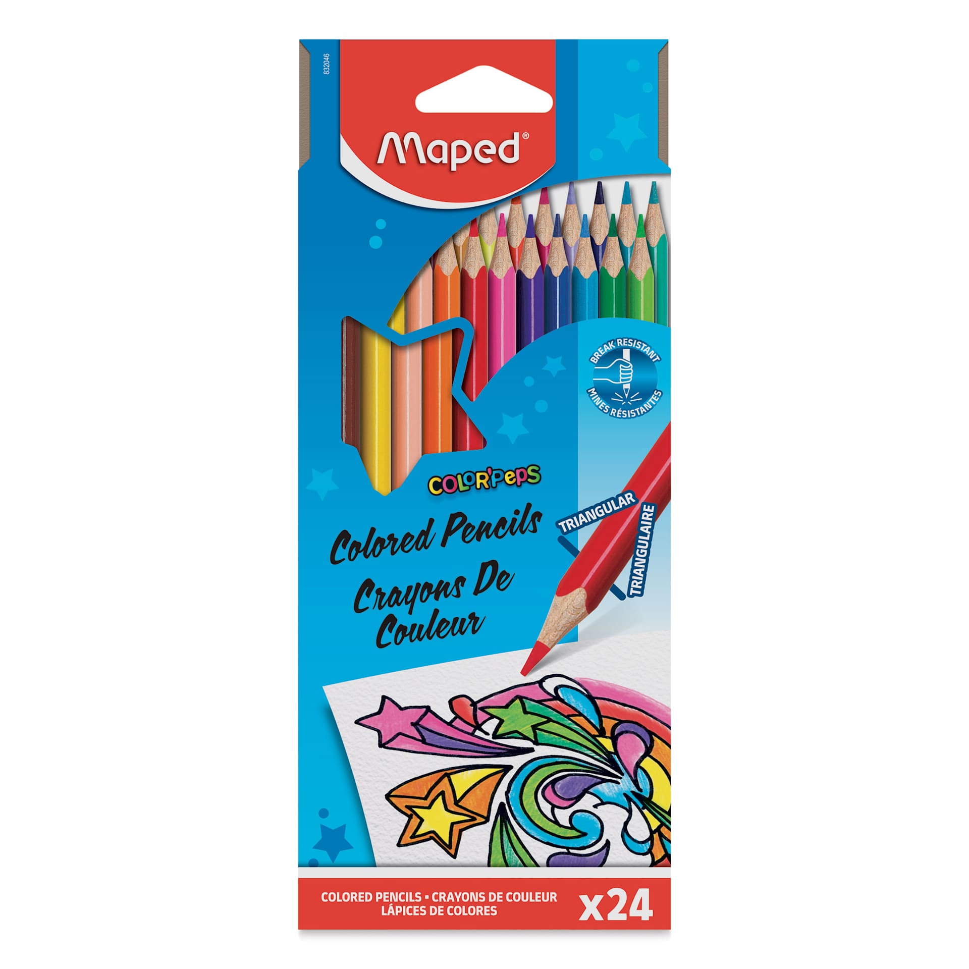 Maped Color'Peps Colored Pencils - Set of 24, front of the packaging