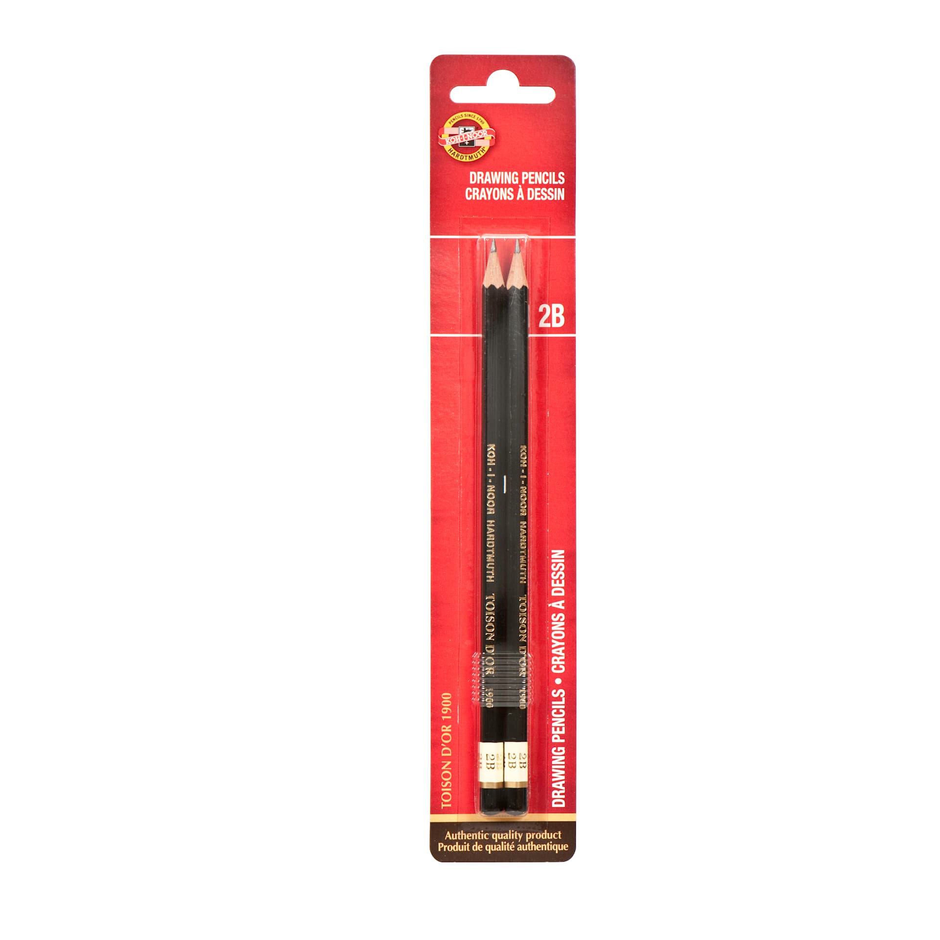 Kohinoor Hardmuth Toison d'Or Artist Drawing Pencils, Pkg of 2 2B