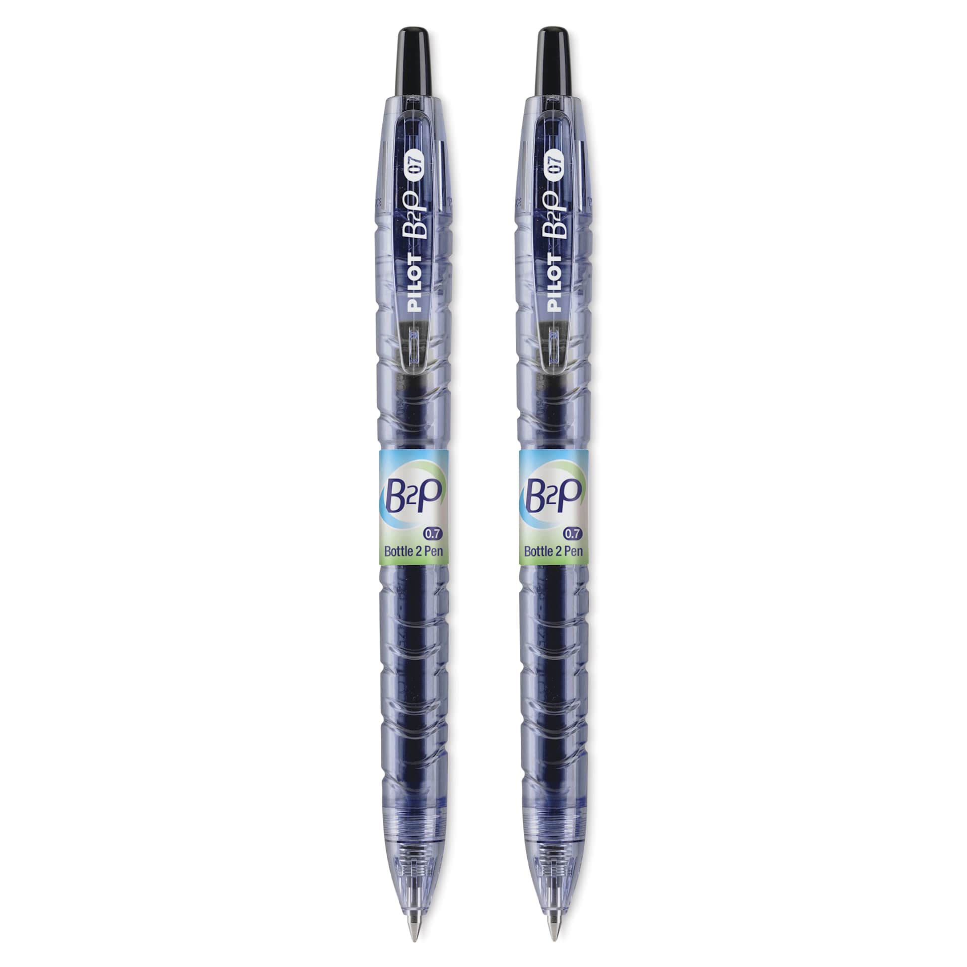 Pilot Begreen Bottle 2 Pen Rollerball Gel Pens - 0.7 mm, Black, Pkg of 2