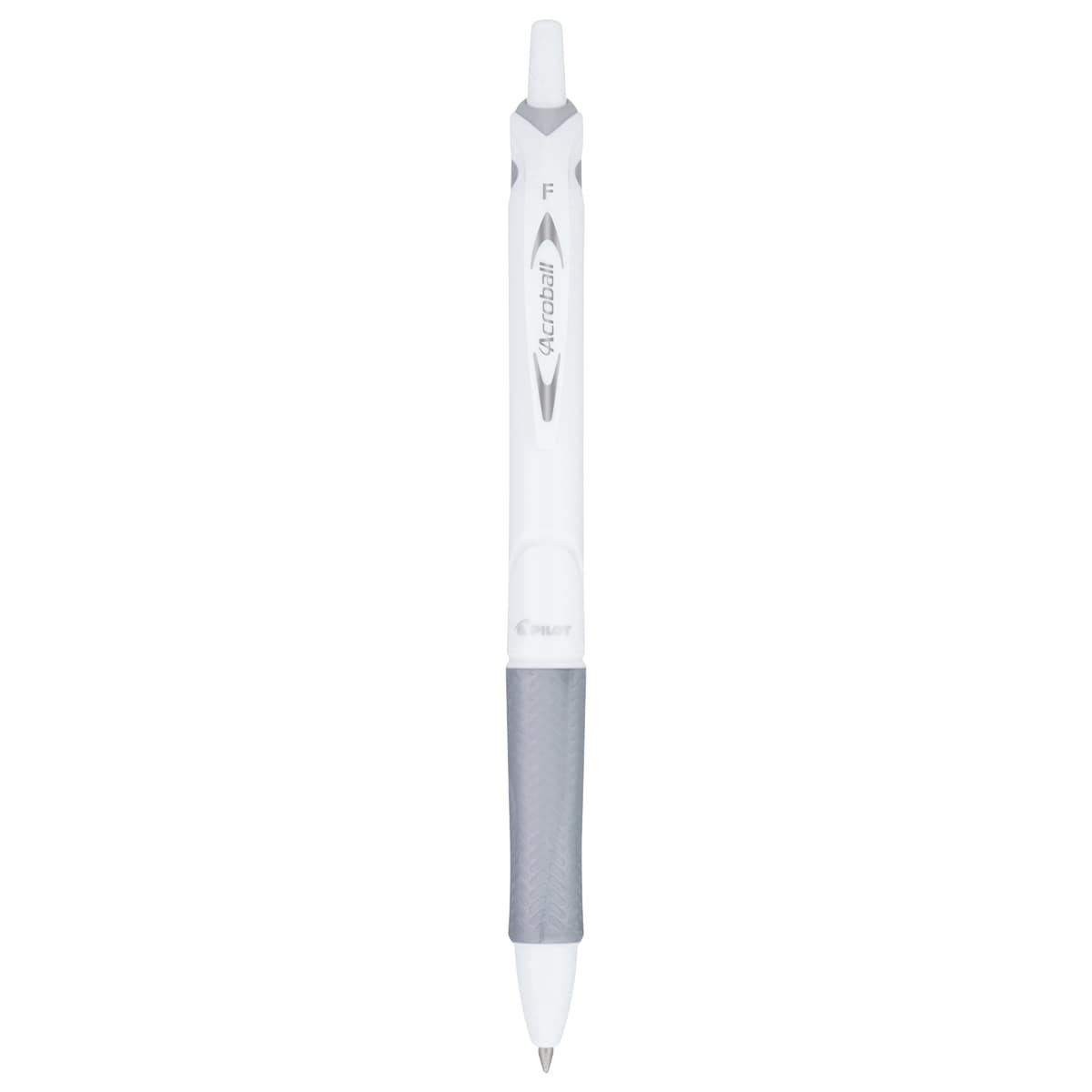 Acroball Pure White Advanced Ink Pen Silver