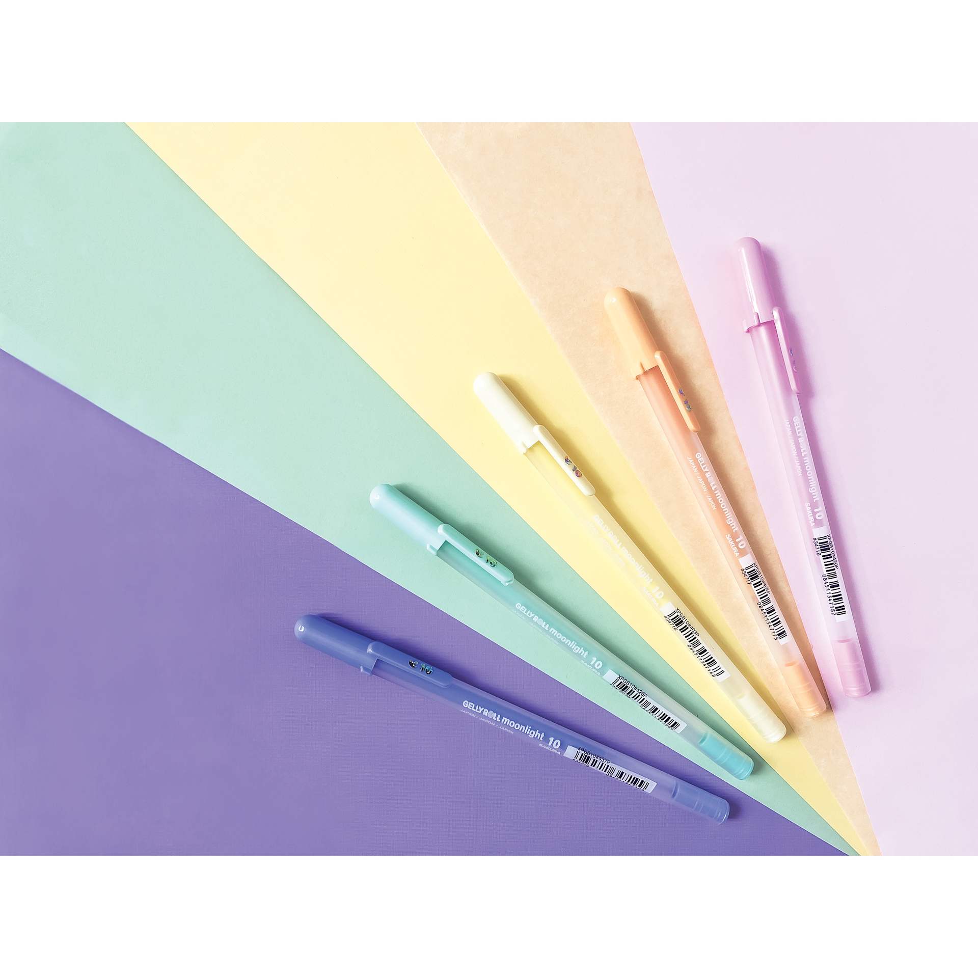 Sakura Gelly Roll Moonlight Pens - Pastel, Set of 5, Bold, colors in set