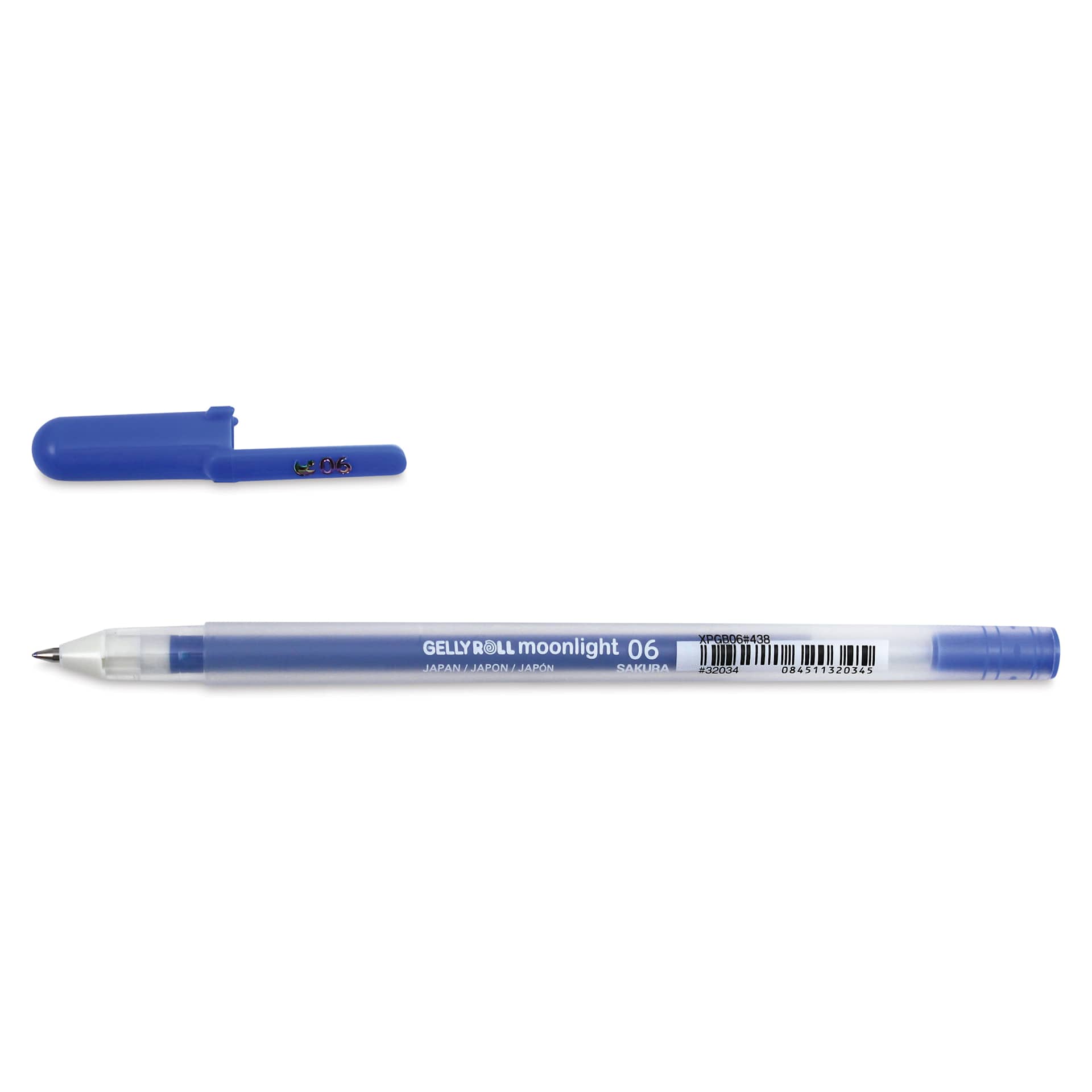 Sakura Gelly Roll Moonlight Pen - Ultramarine, Fine Point with cap off