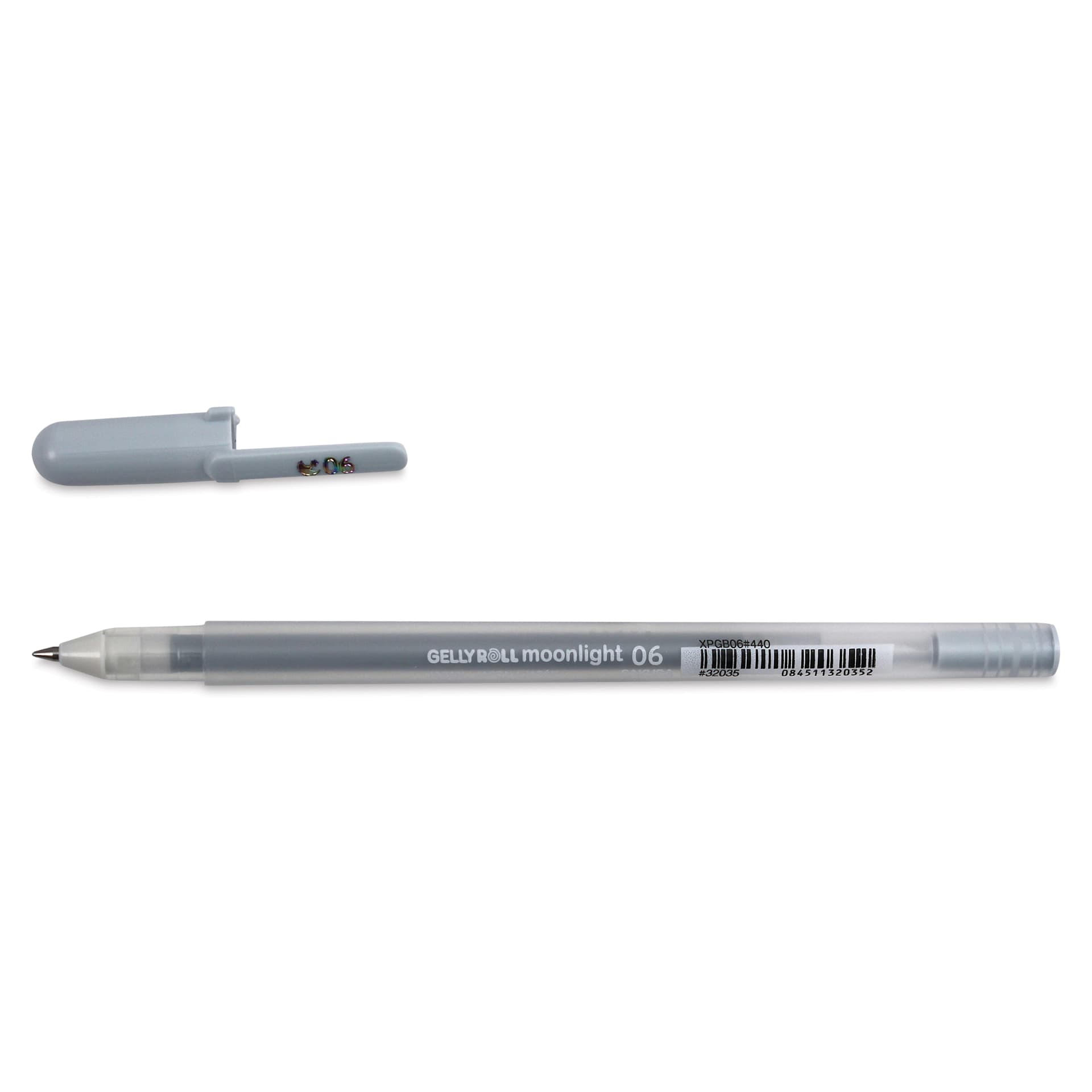 Sakura Gelly Roll Moonlight Pen - Blue Gray, Fine Point with cap off
