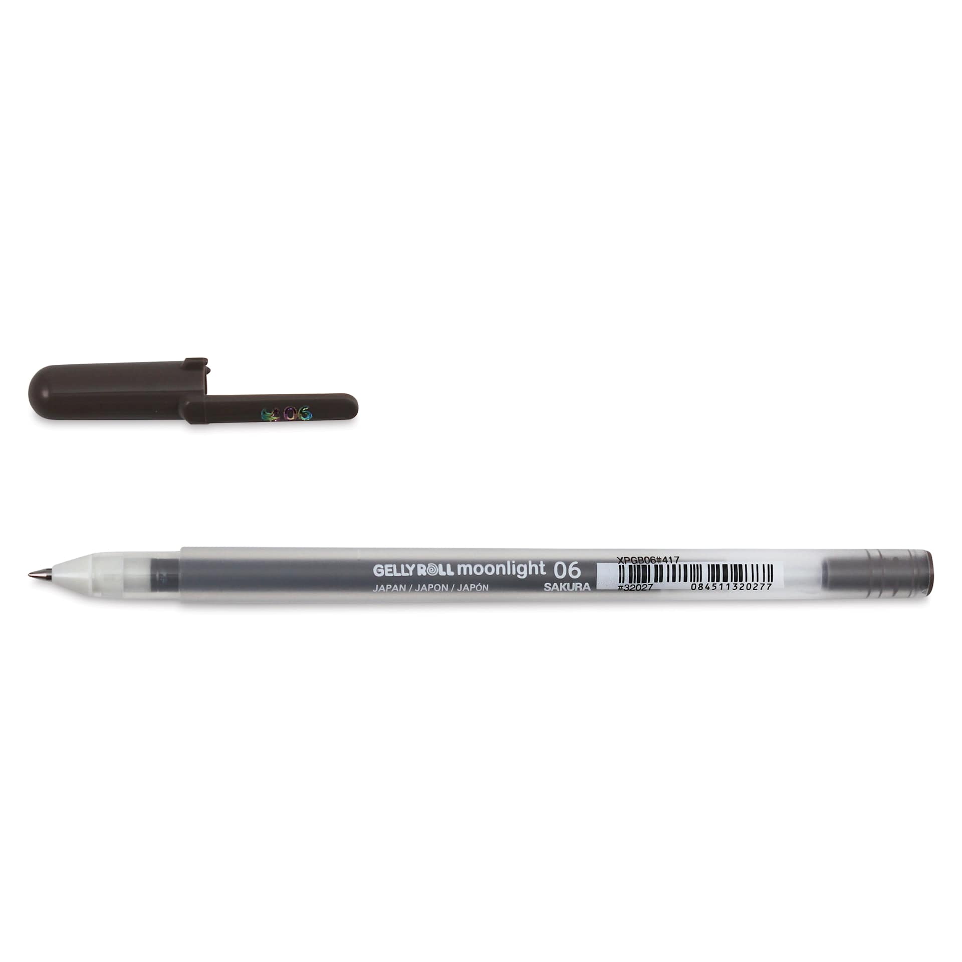 Sakura Gelly Roll Moonlight Pen - Vandyke Brown, Fine Point with cap off