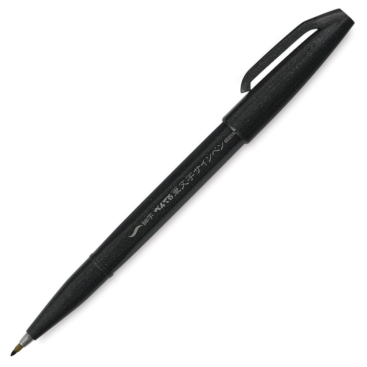 Pentel Arts Brush Tip Sign Pen - Black
