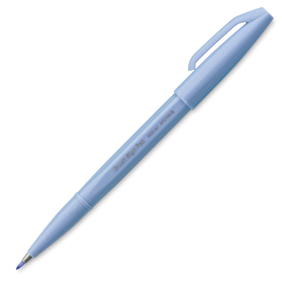 Pentel Arts Brush Tip Sign Pen - Gray Blue (pen)