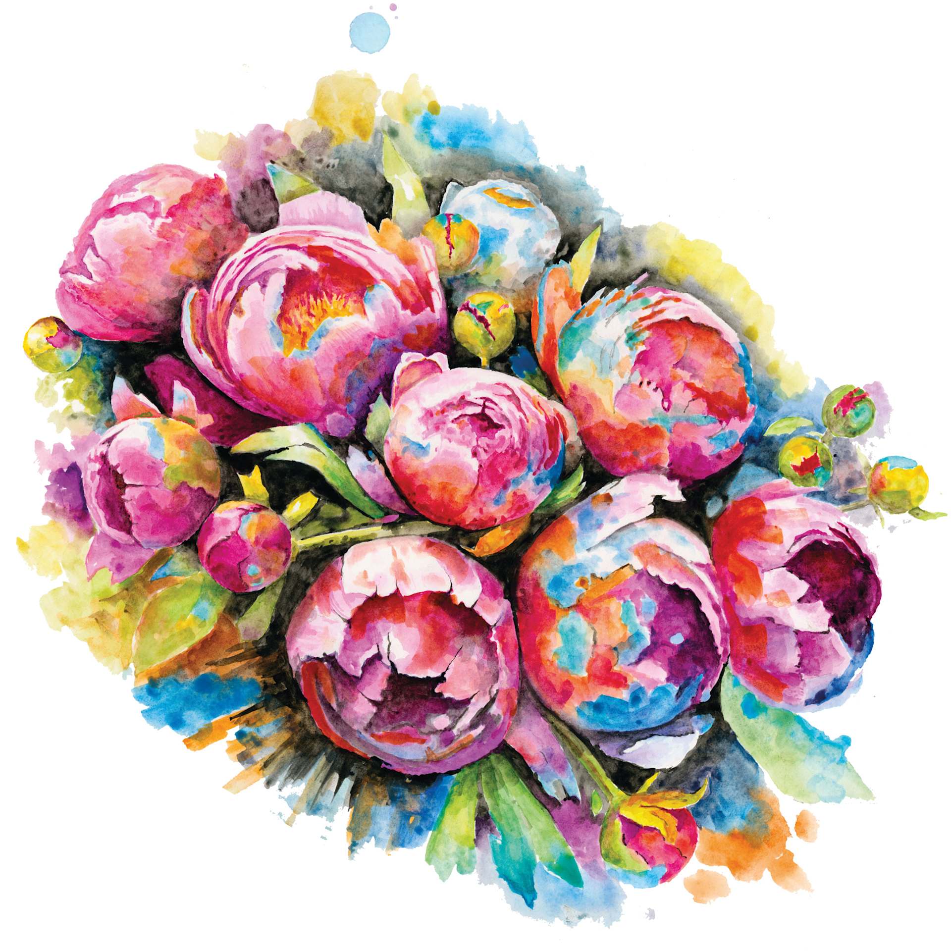 Artwork made with Faber Castell Goldfaber Aqua Watercolor Pencils - Set of 48, Assorted Colors