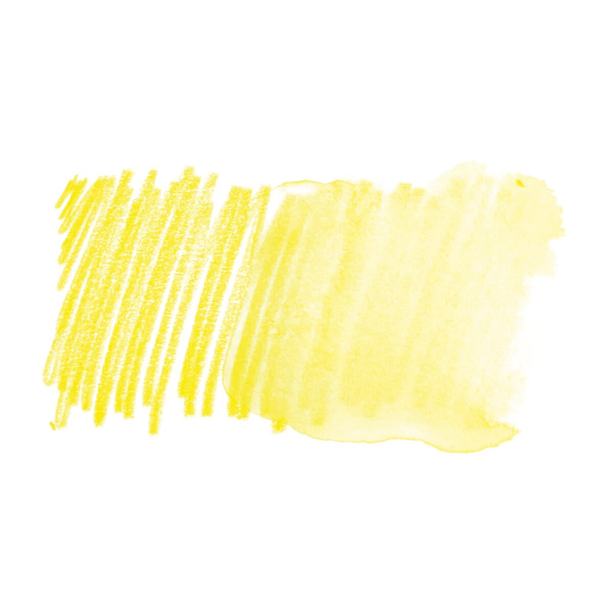 Faber Castell Goldfaber Aqua Watercolor Pencil - Cadmium Yellow 107 swatch