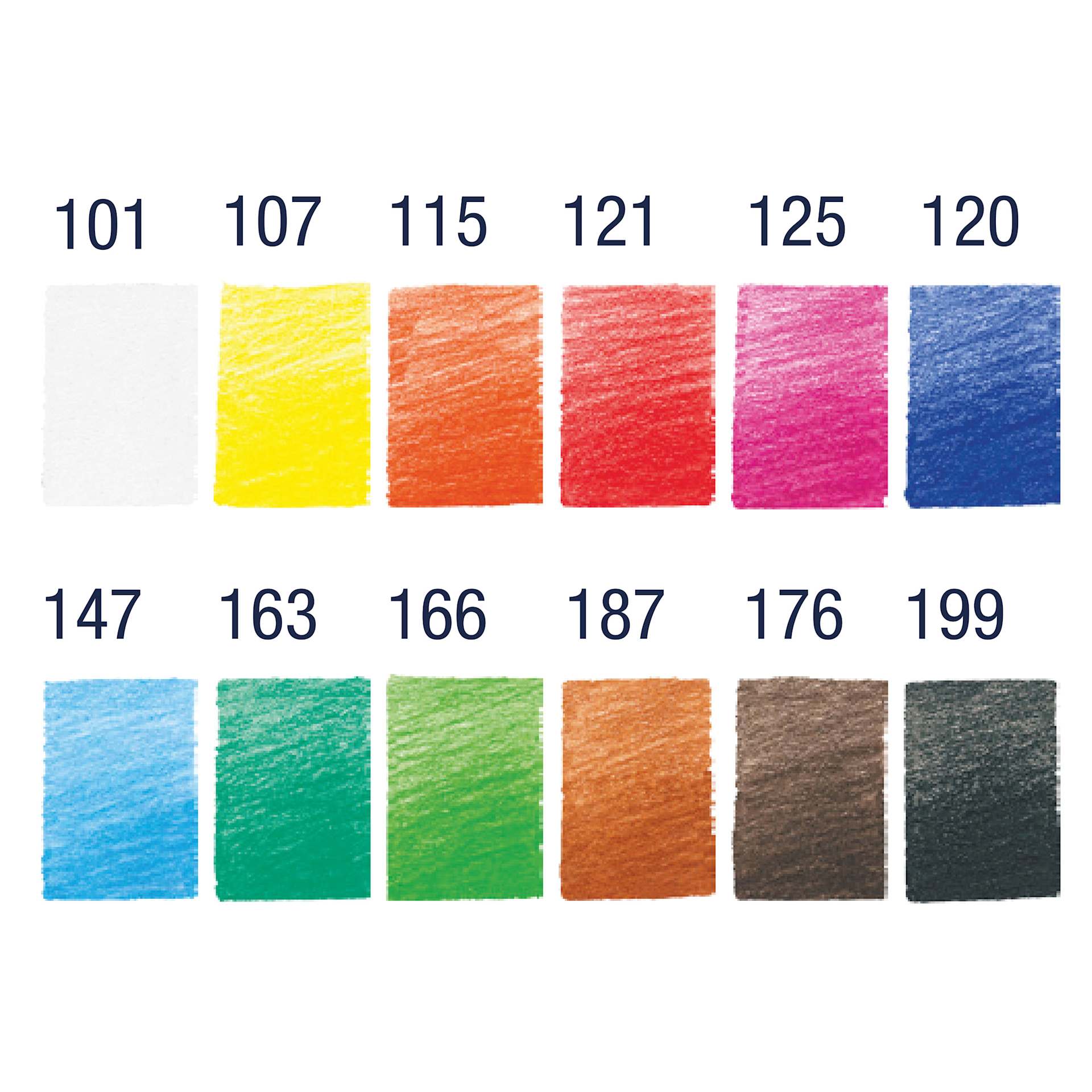 Faber-Castell Goldfaber Color Pencils - Set of 12, Assorted Colors swatches