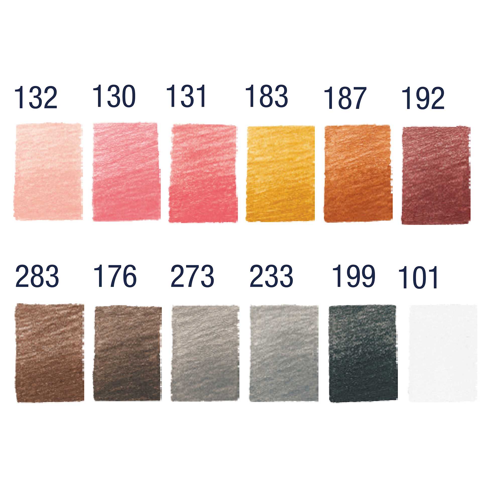 Faber-Castell Goldfaber Color Pencils - Set of 12, Skin Tones swatches