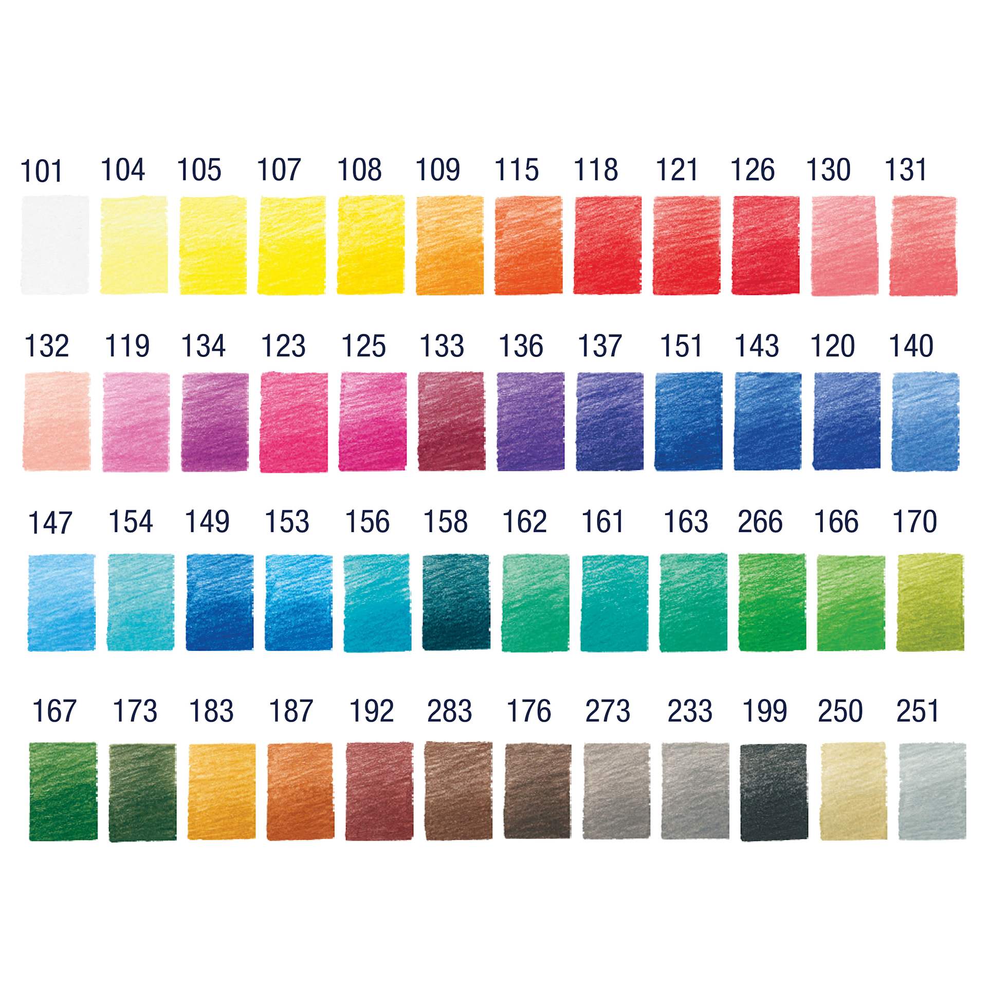 Faber-Castell Goldfaber Color Pencils - Set of 48, Assorted Colors swatches