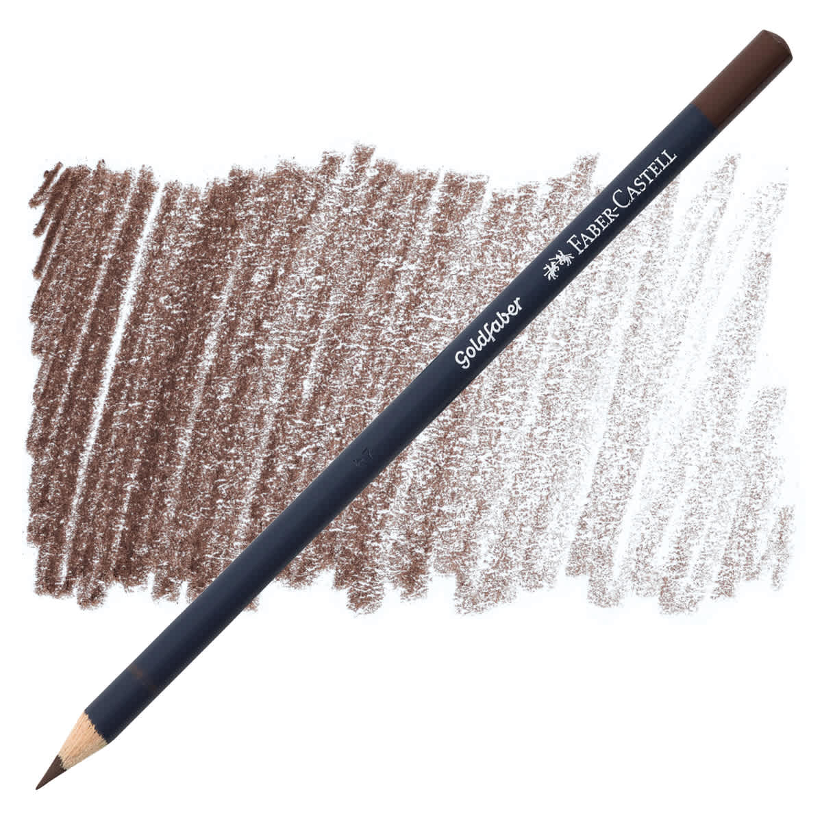 Faber-Castell Goldfaber Color Pencil - Van Dyck Brown 176 pencil and swatch