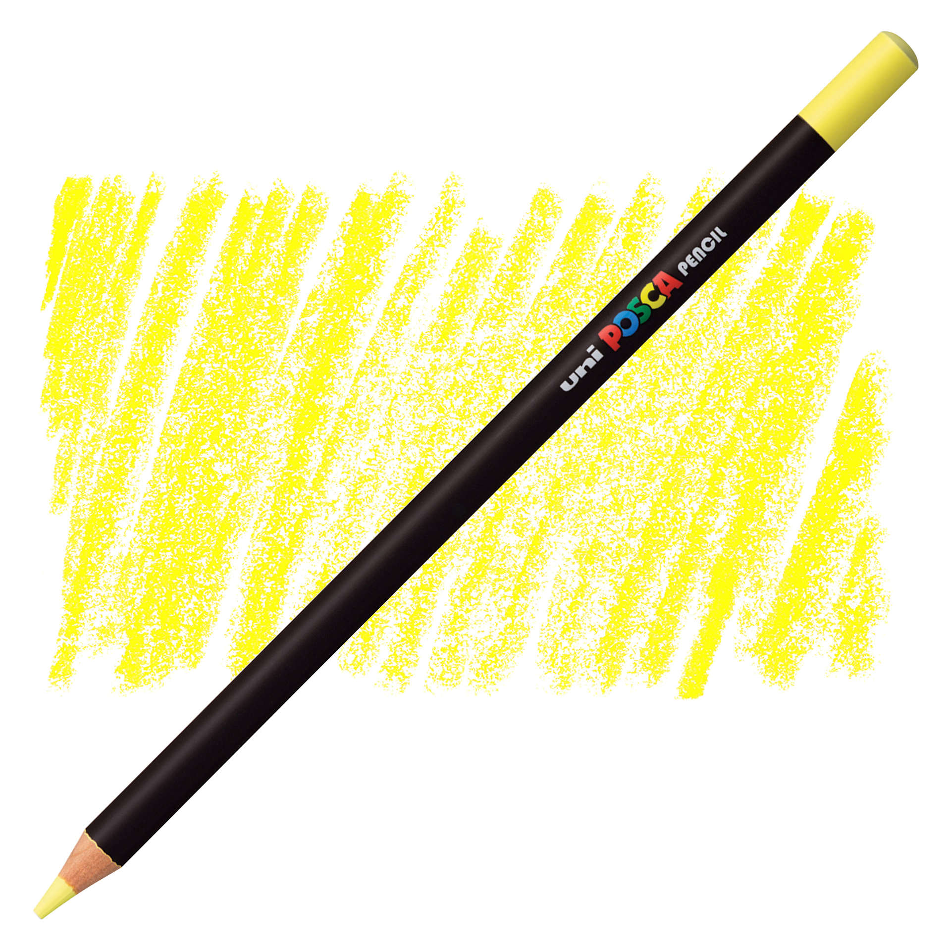 Posca Colored Pencil - Sunshine Yellow pencil and swatch