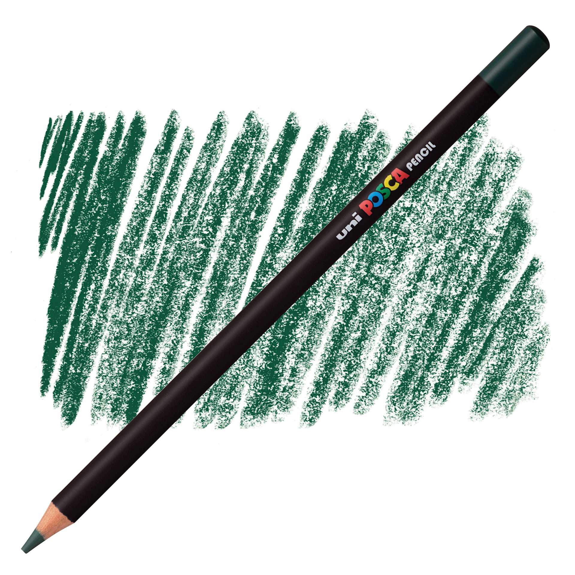 Posca Colored Pencil - English Green pencil and swatch
