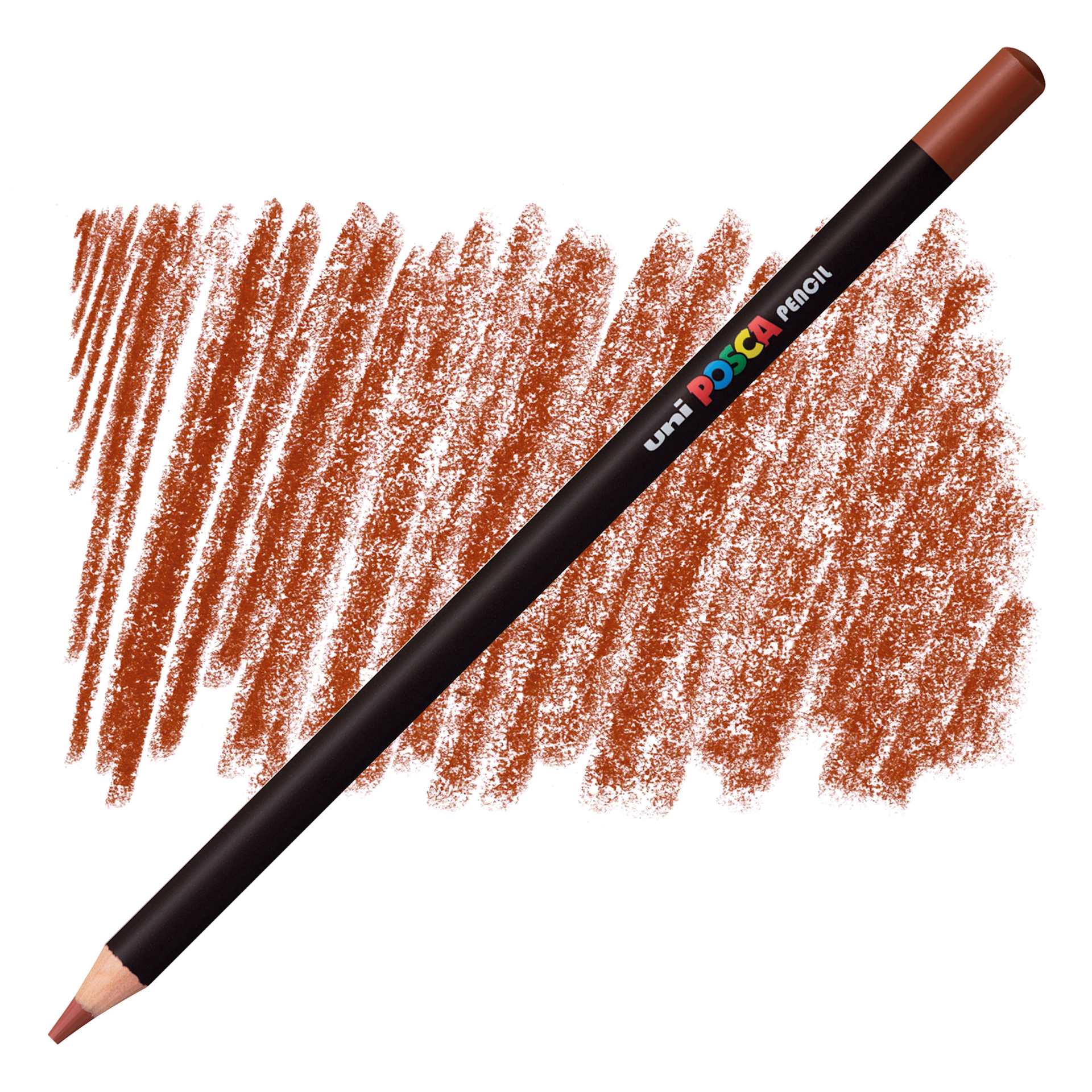 Posca Colored Pencil - Chestnut pencil and swatch