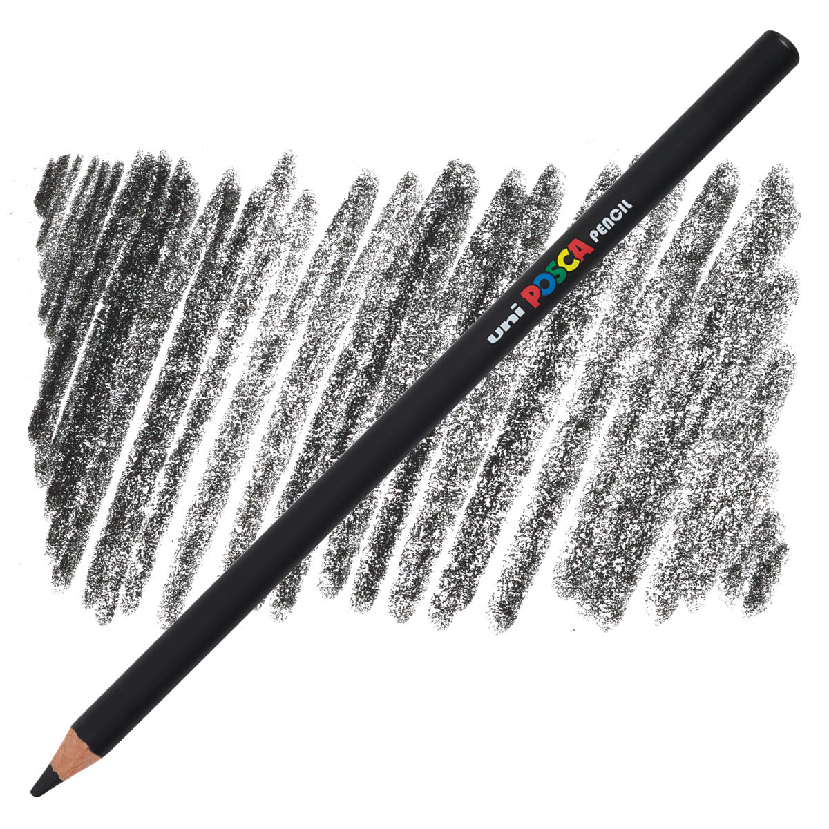 Posca Colored Pencil - Black pencil and swatch