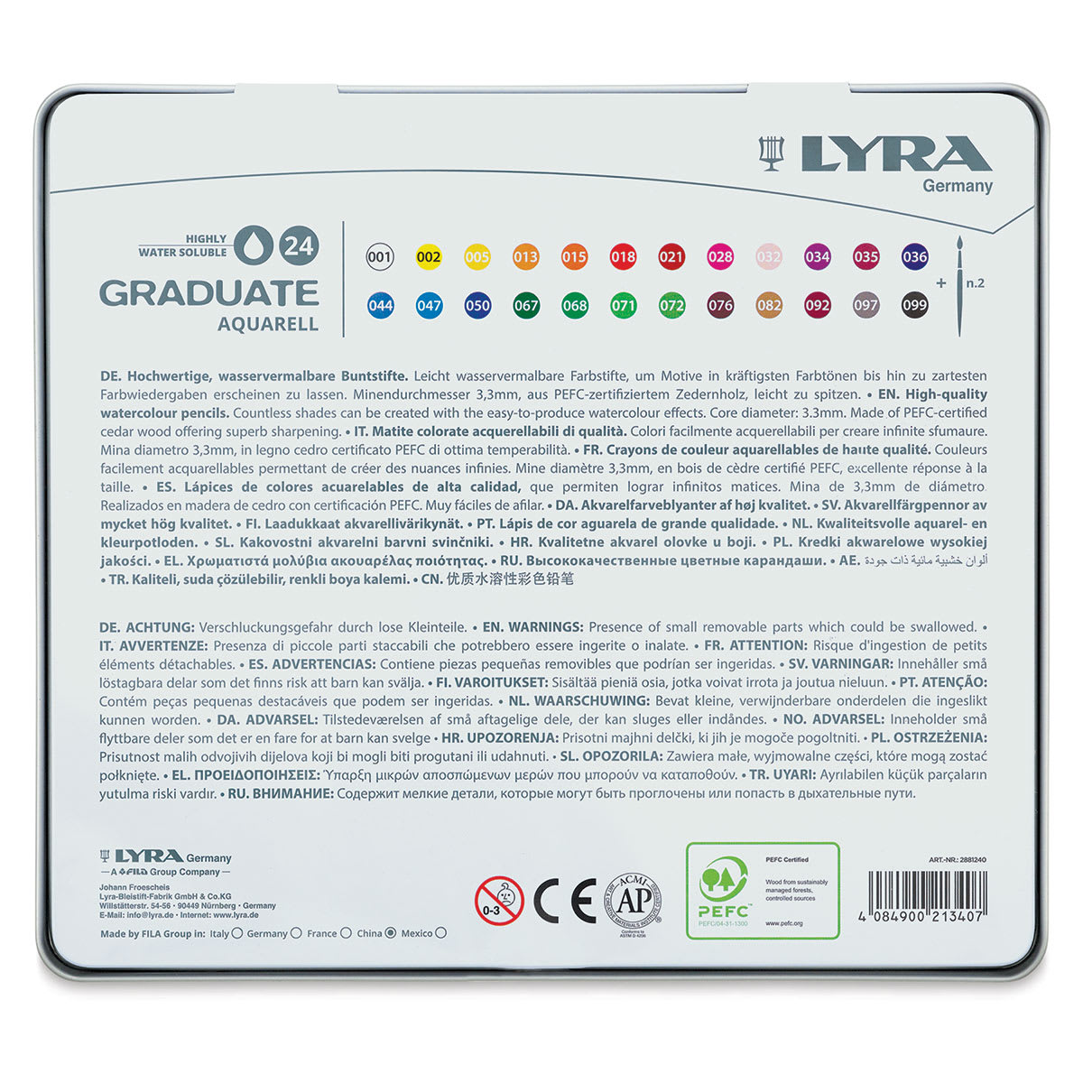 Lyra Graduate Aquarell Pencils - Set of 24