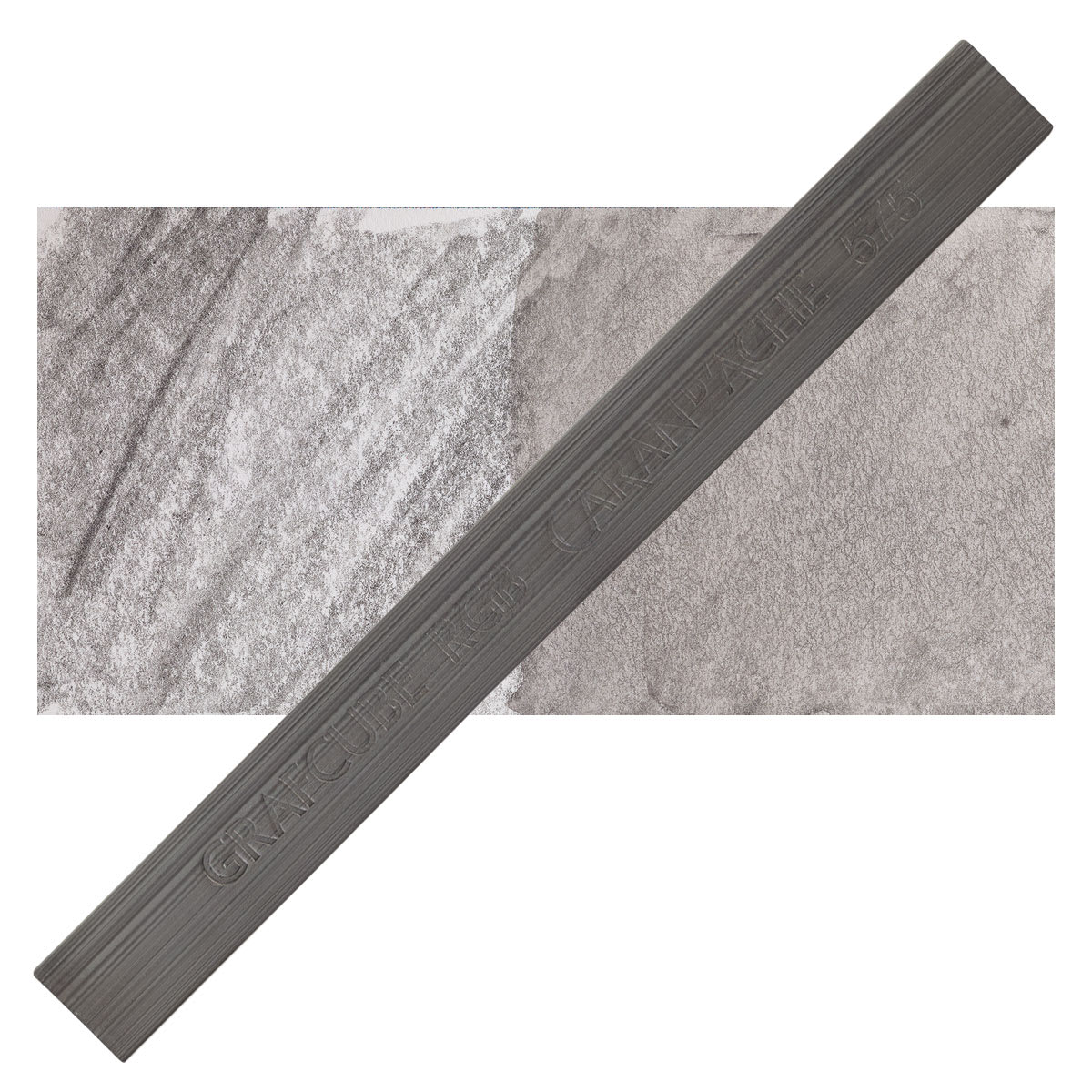 Caran d'Ache Grafcube RGB Graphite Stick - Carmine Lacquer stick and swatch