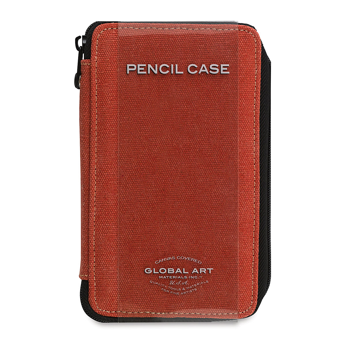 Speedball Canvas Pencil Case - Rose, for 48 Pencils, front of the packaging sleeve