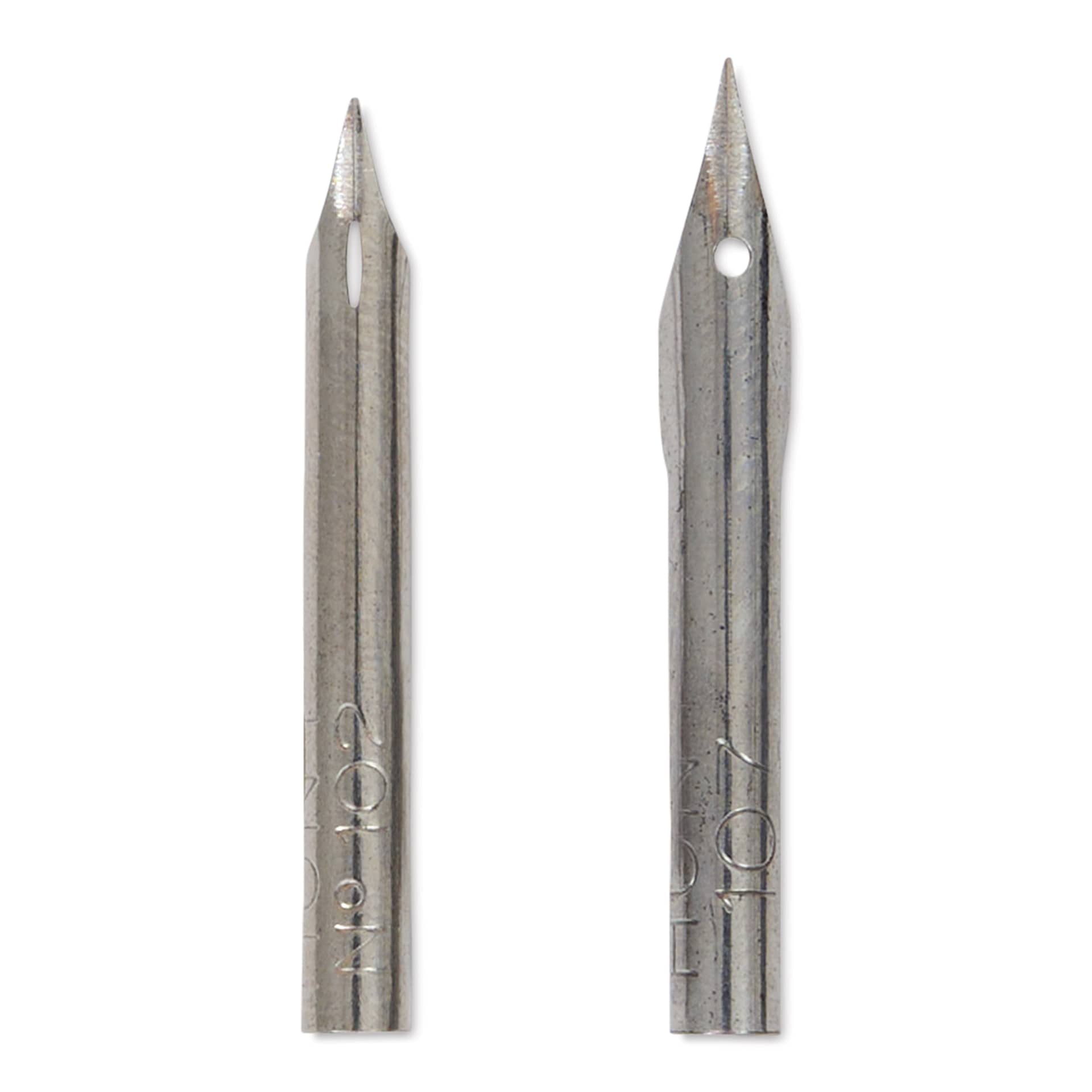 Speedball Hunt Crowquill Pen Nibs - #102 Crowquill and #107 Hawk Quill, nibs
