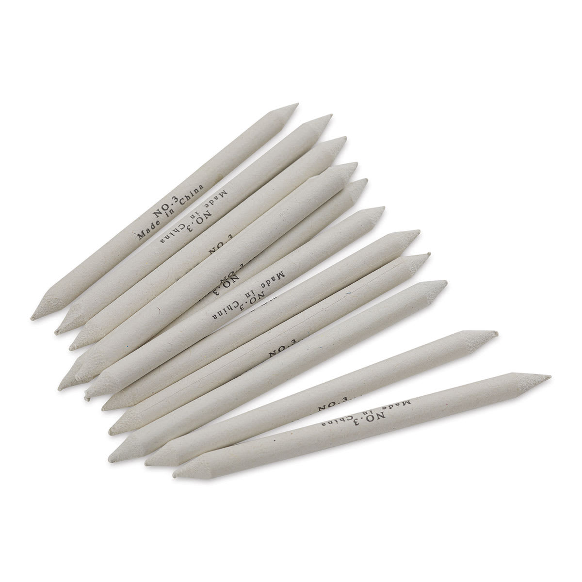 Gray Paper Stumps - 5/16" x 5", Pack of 12 spread out