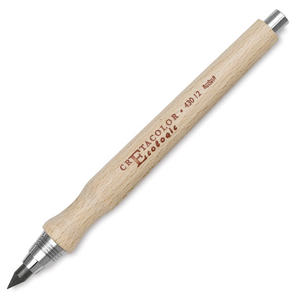 Cretacolor Ecologic Wooden Lead Holder - Angled view of holder shown with lead Cretacolor Ecologic Wooden Lead Holder - Angled view of holder shown with lead