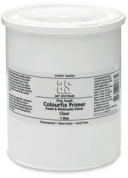 Art Spectrum Pastel and Multimedia Primer - Front of 1 liter bottle of Clear Pastel primer
