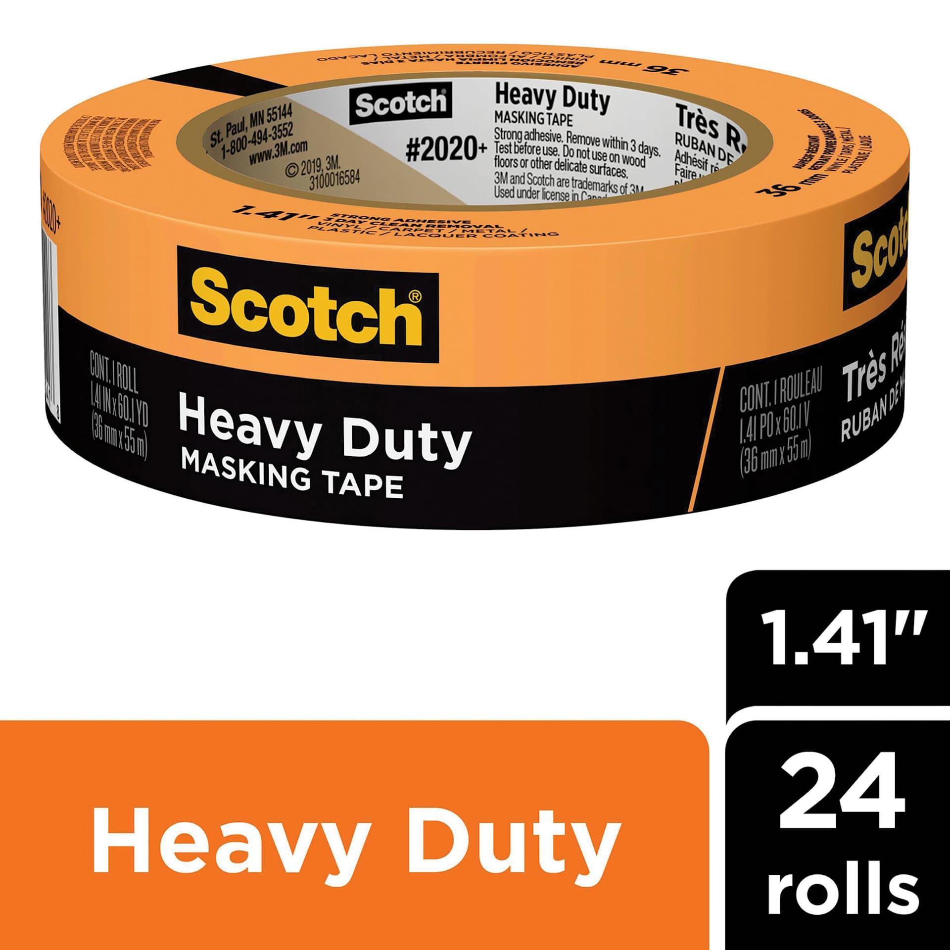 Scotch Heavy Duty Masking Tape, 1.41" wide