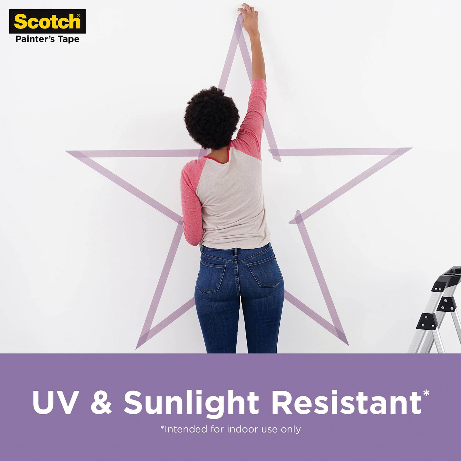 Scotch Painter's Tape for Delicate Surfaces, UV and sunlight resistant
