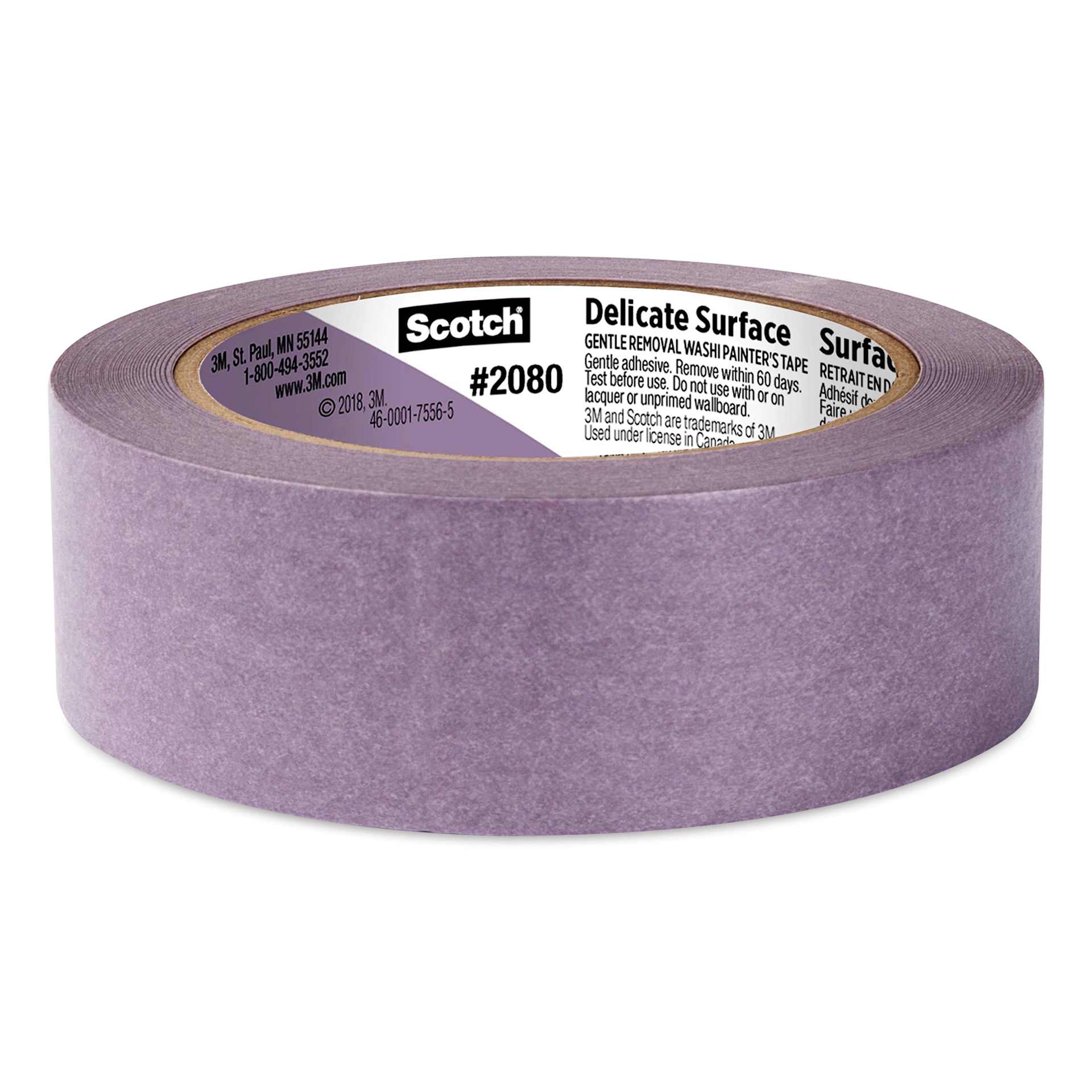 Scotch Painter's Tape for Delicate Surfaces - 1.41" x 60 yds, unwrapped from packaging