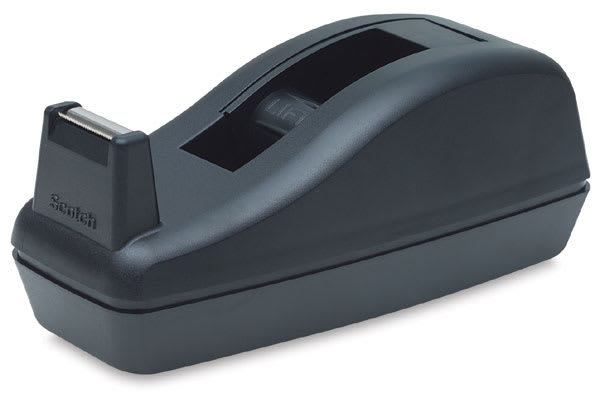 Scotch Deluxe Desk Tape Dispenser - Angled view of empty dispenser
