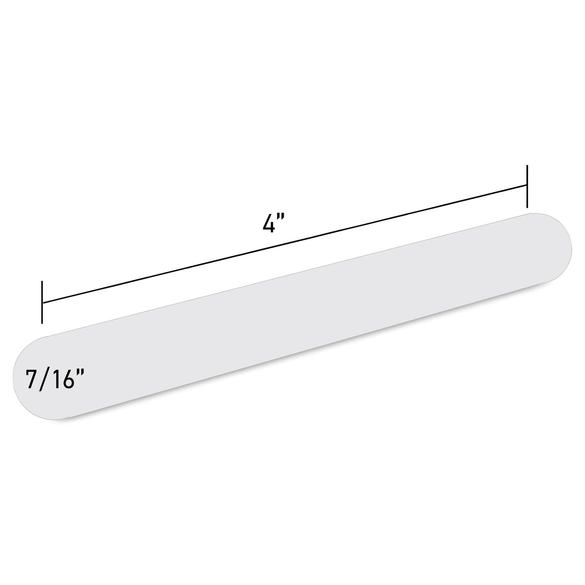 Surebonder Clear Stik Hot Glue Sticks - 7/16" x 4", Pkg of 50 - glue stick dimensions