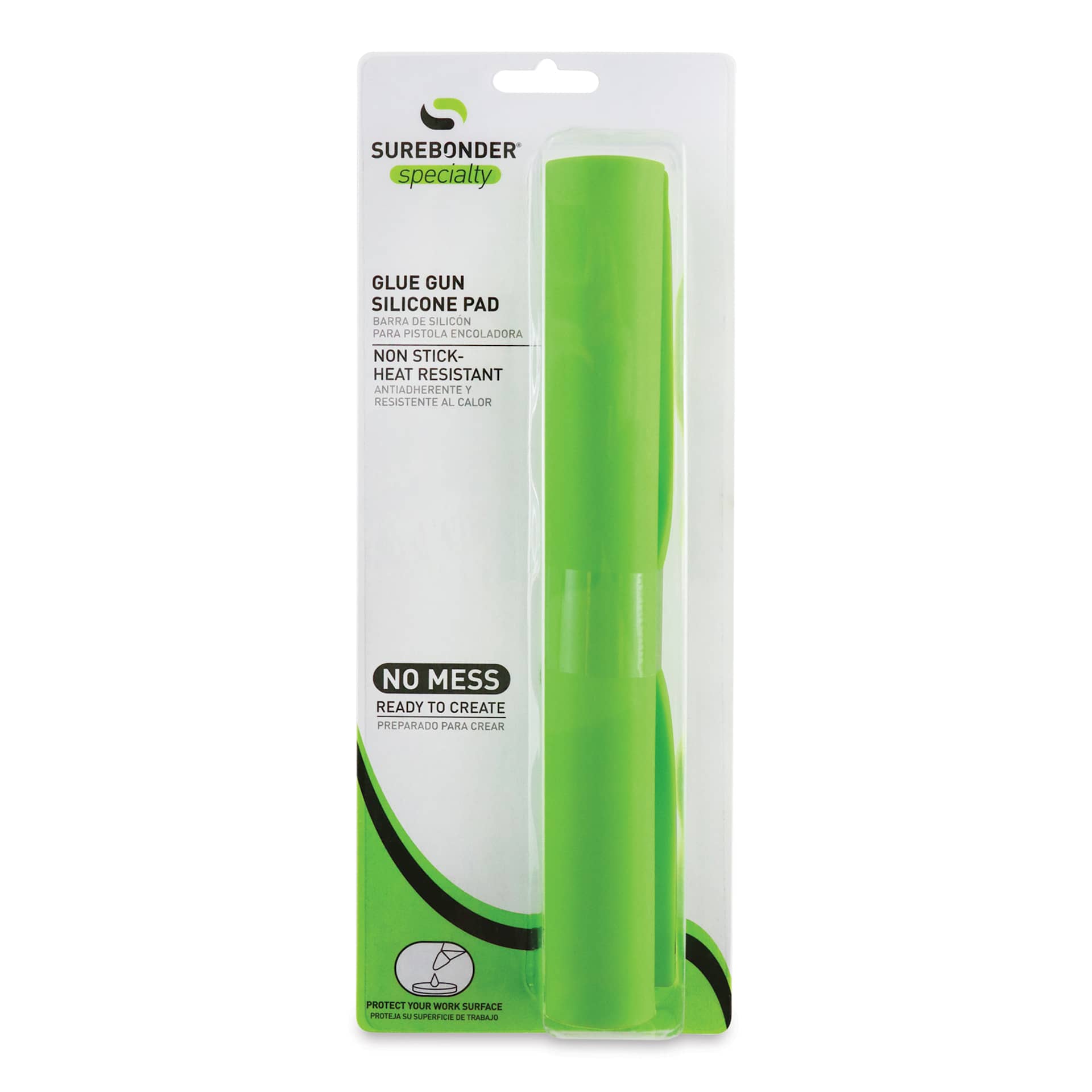 Surebonder Glue Gun Silicone Pad - Front of package of 8" square Pad