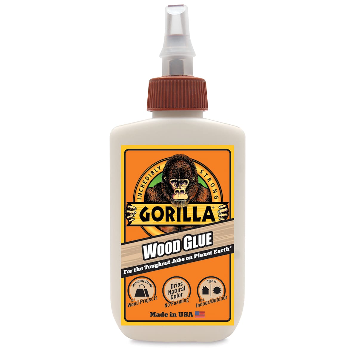 Gorilla Wood Glue - Front of 4 oz bottle of Gorilla Wood Glue