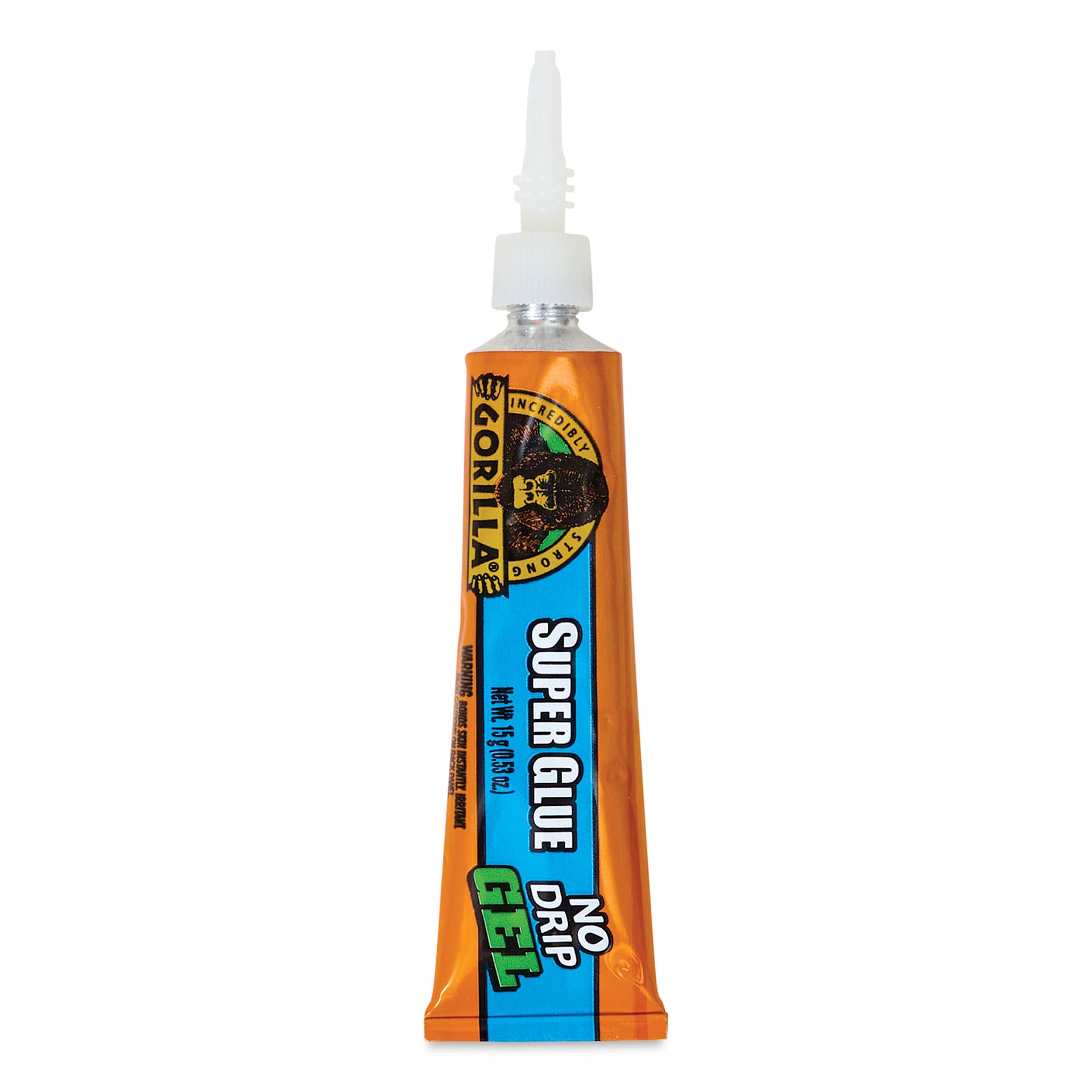 Gorilla Super Glue Gel - Precise, 0.5 oz with cap removed