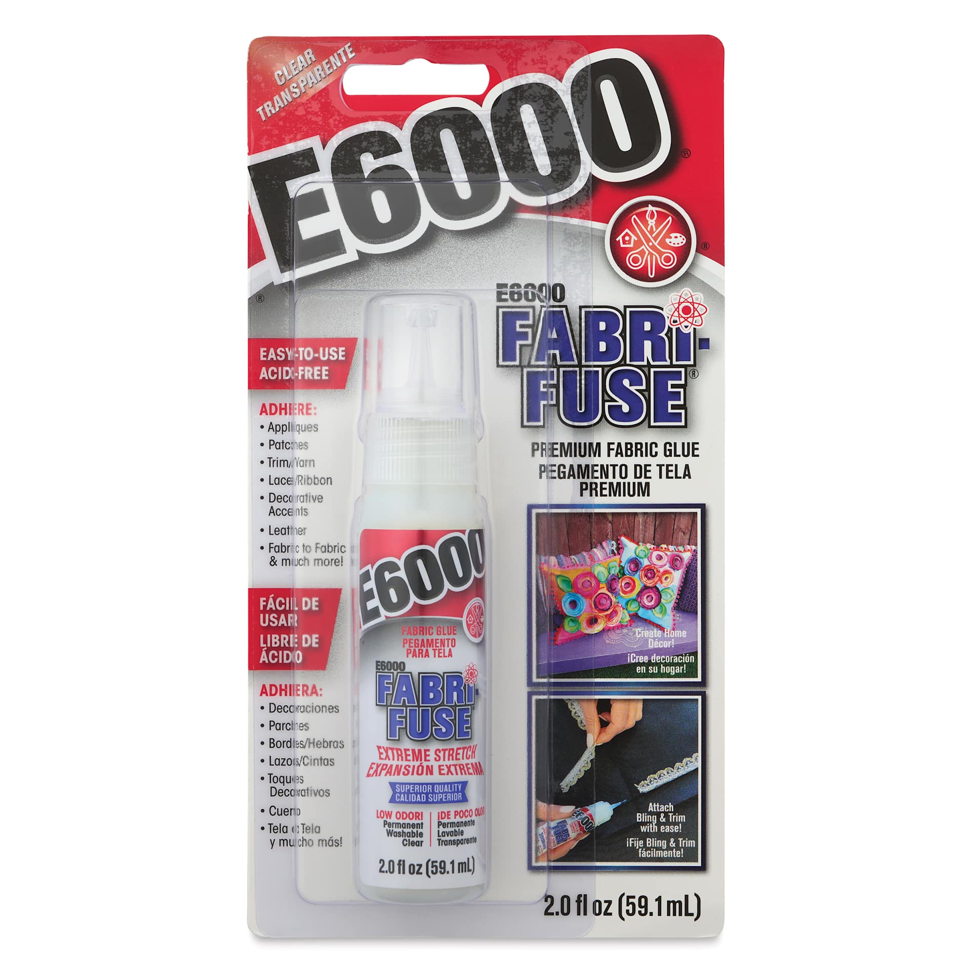 E6000 Fabri-Fuse Premium Fabric Glue, front of packaging