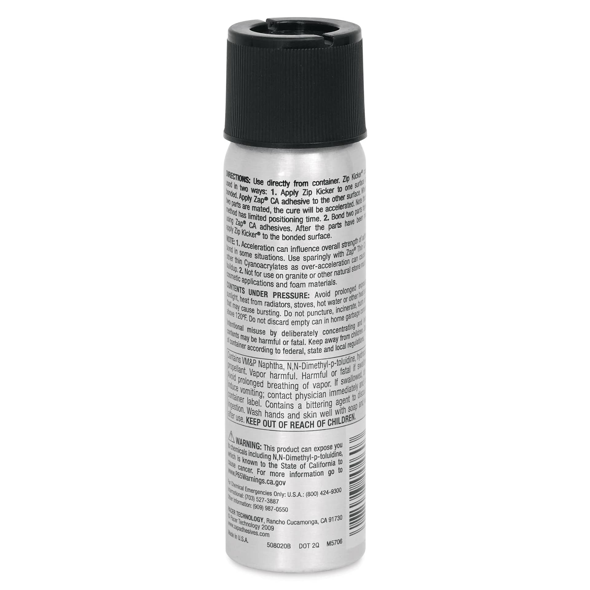 Zip Kicker CA Accelerator - Aerosol, back