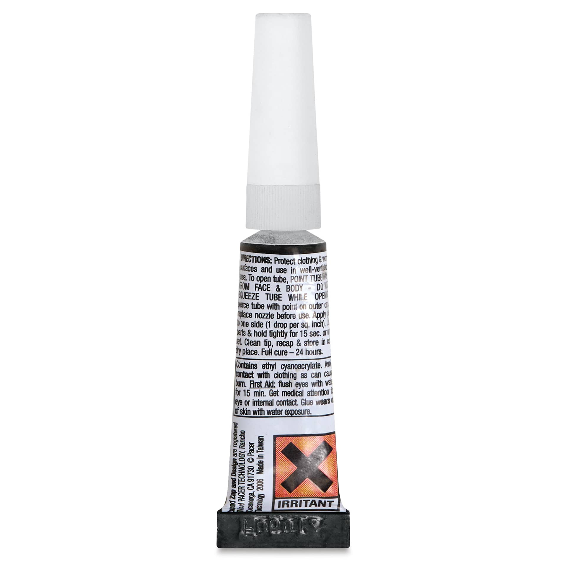 Zap Gel Adhesive - 0.10 oz back