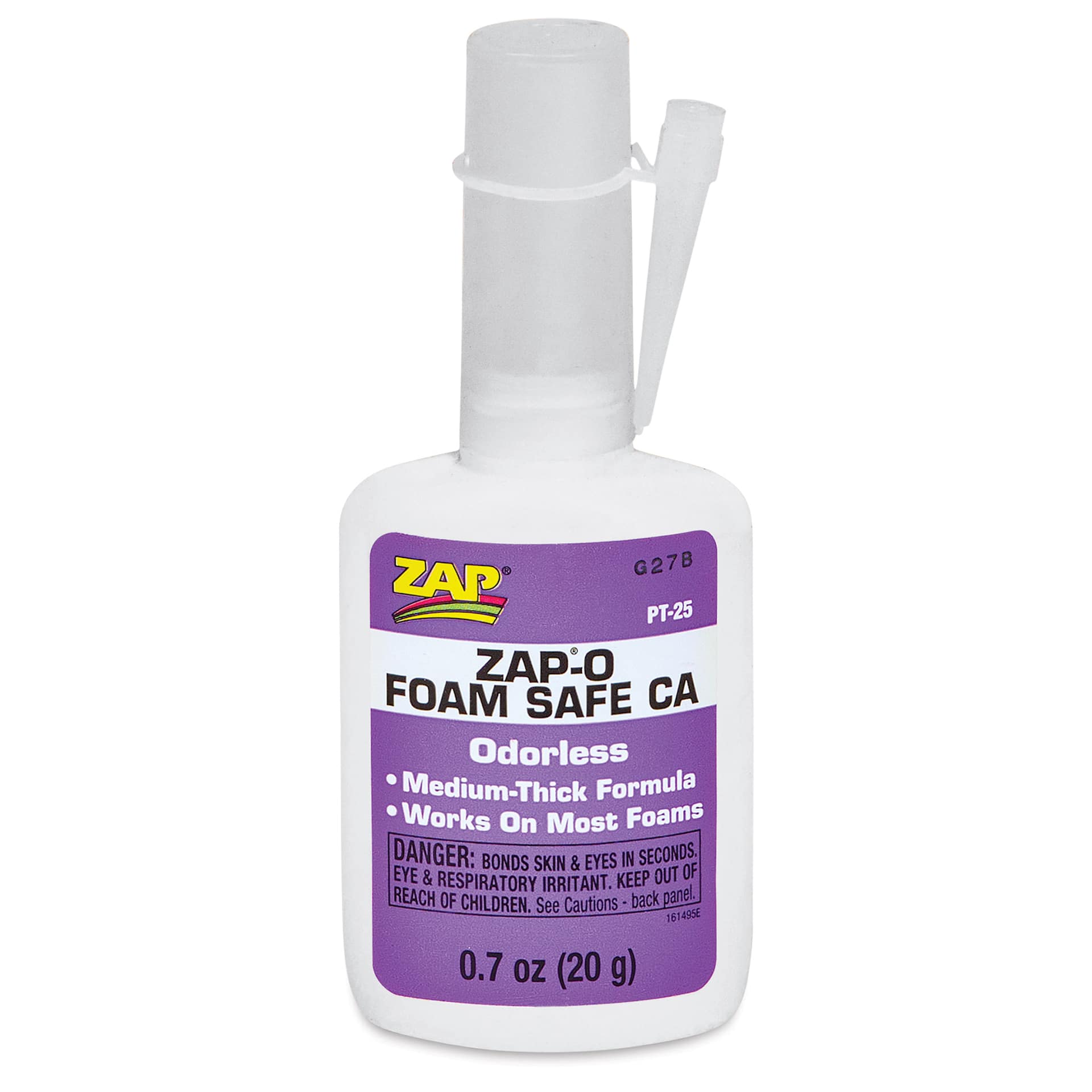 Zap-O Foam Safe CA Adhesive - Odorless, front of the packaging
