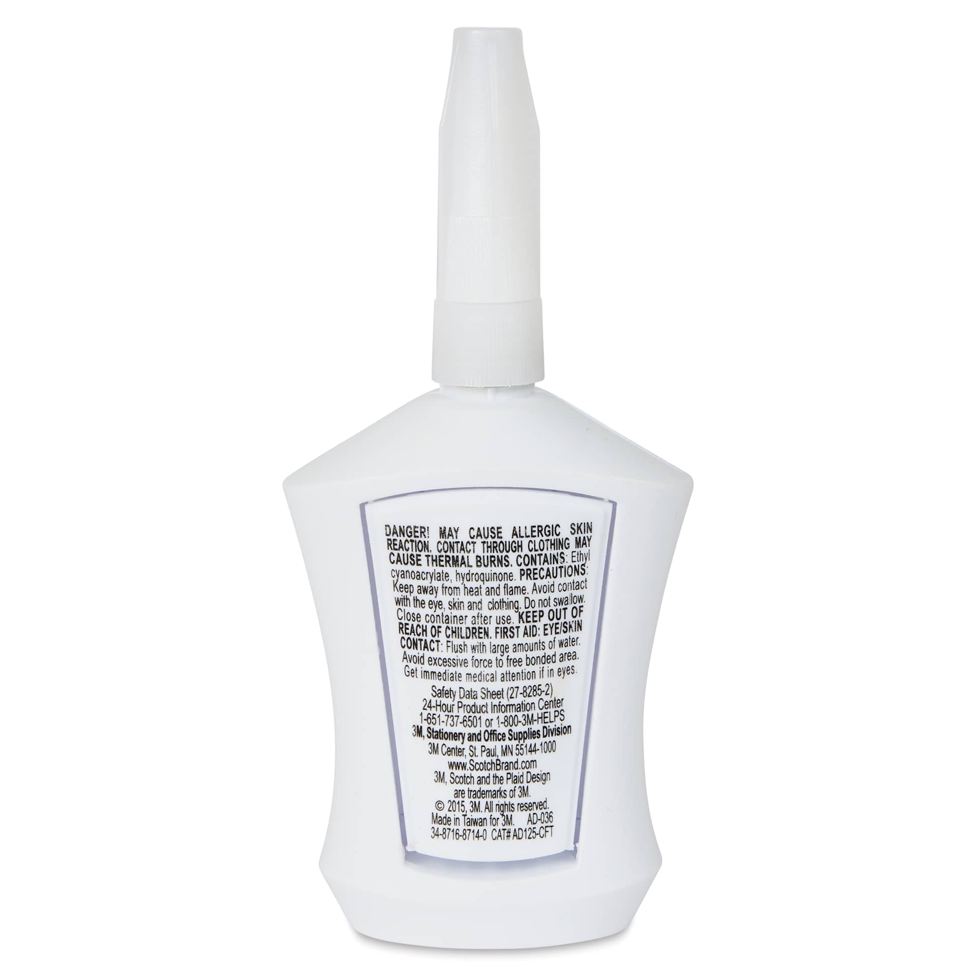 Scotch Super Glue Gel - Precision Tip, 0.14 oz - back